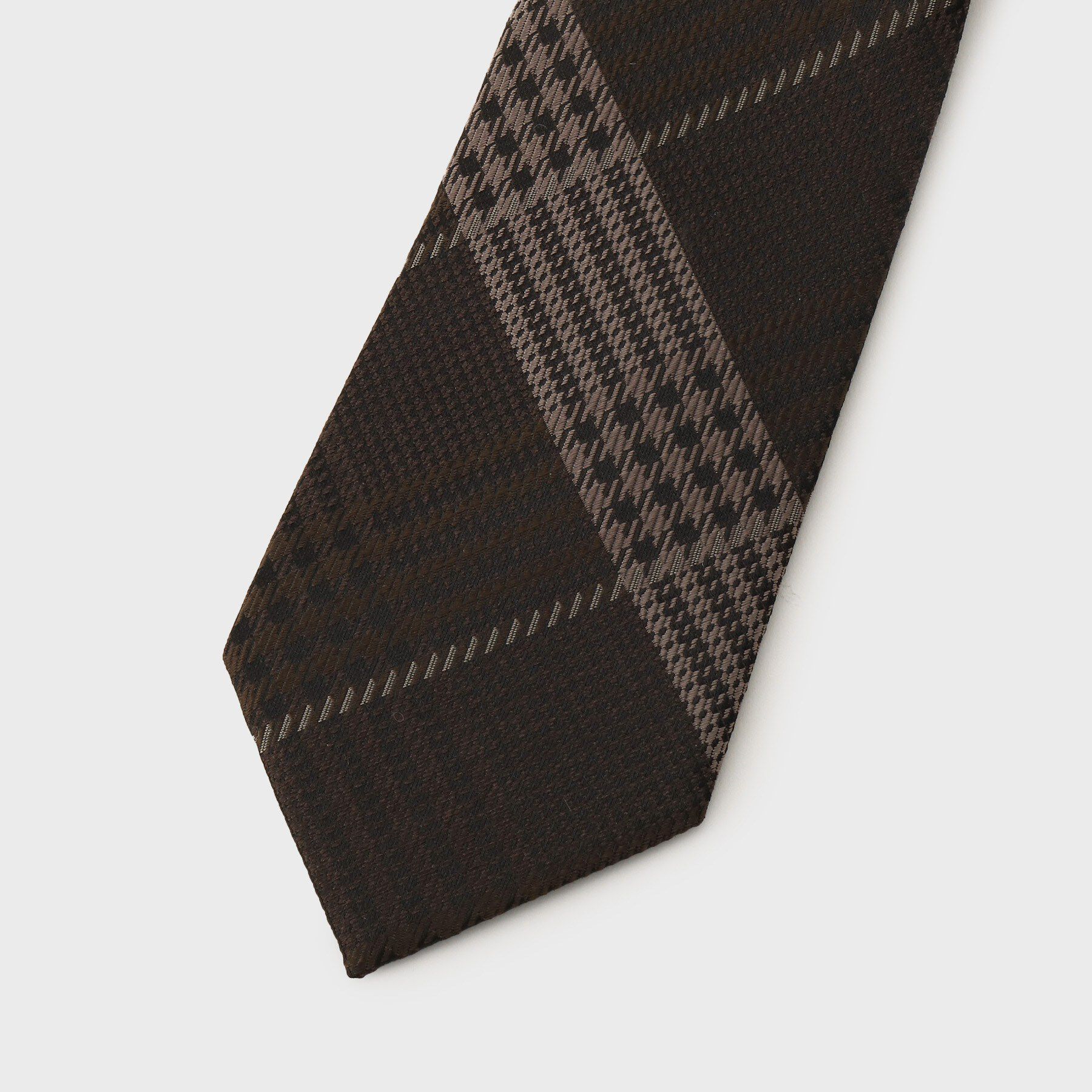 TAKEO KIKUCHI「エリシルク グレンプレイドネクタイ」|ネクタイ・蝶ネクタイ|
