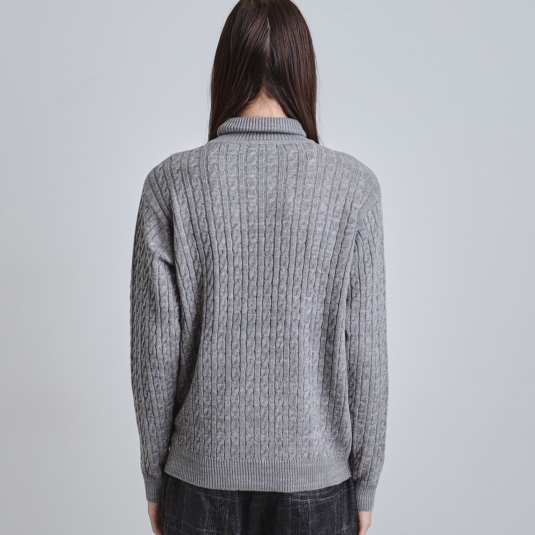 tk.TAKEO KIKUCHI「ケーブルタートルニット」|ニット・セーター|