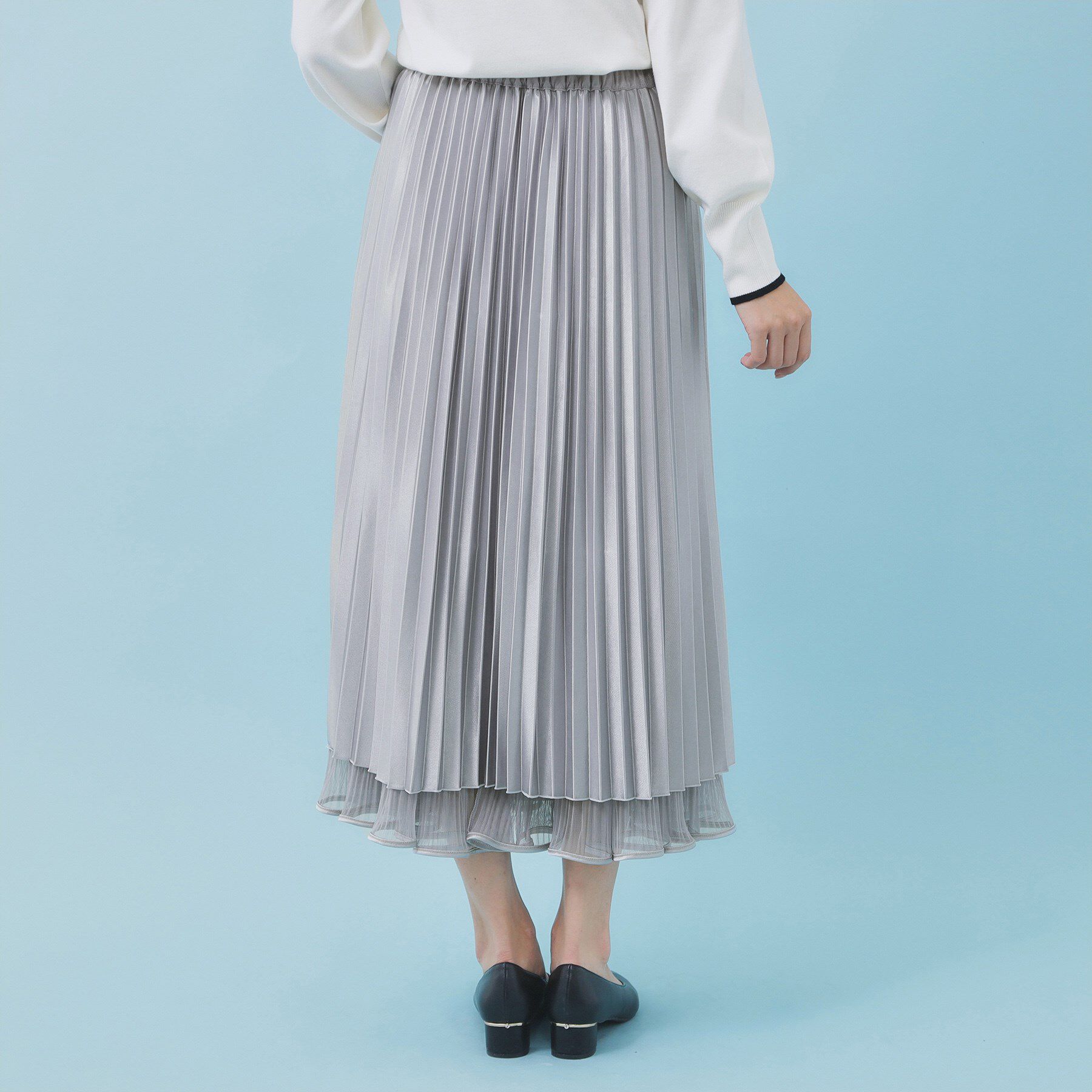 index「リバーシブルチュールティアードフレアスカート【洗濯機OK】」|スカート|