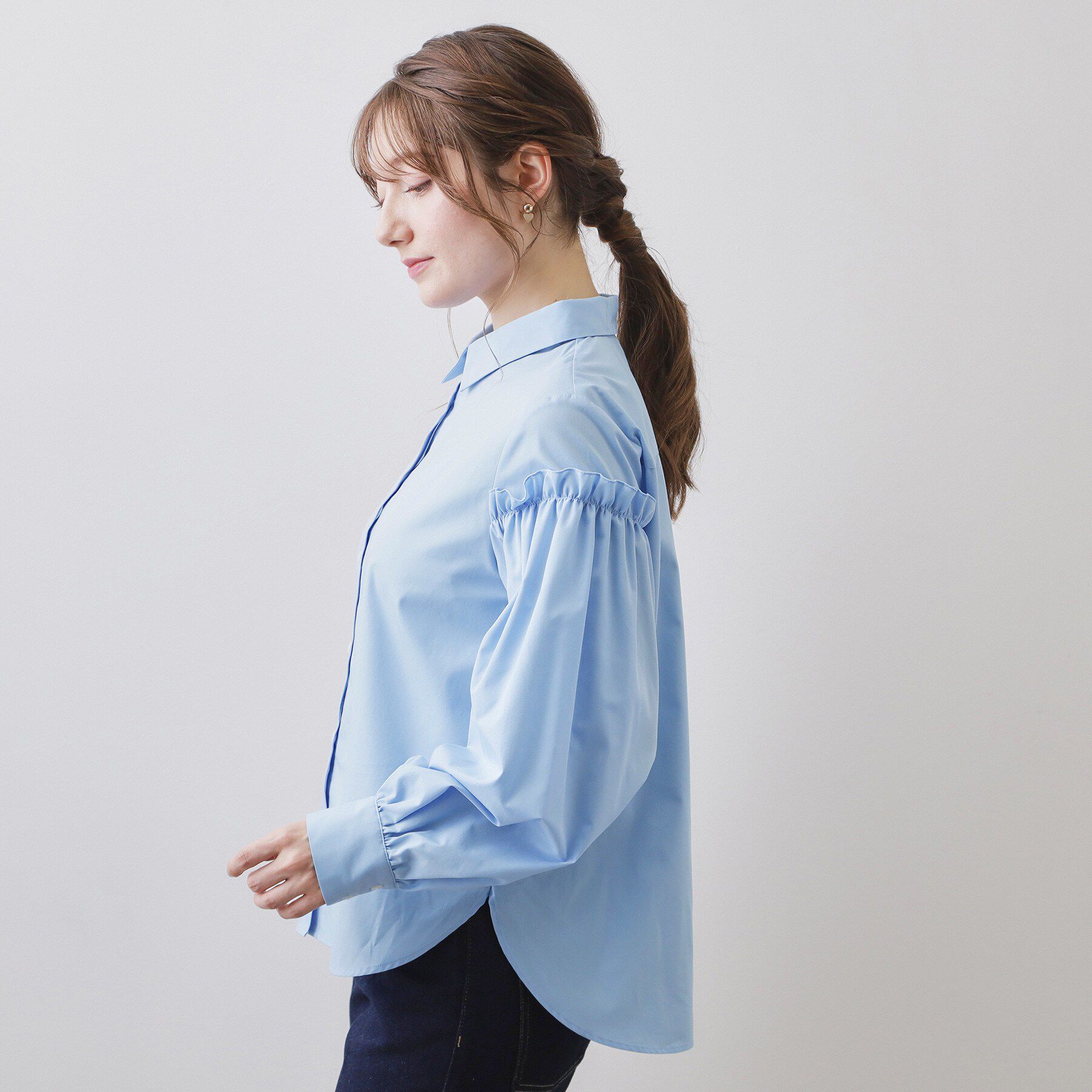 index「ボリュームスリーブブラウス【洗濯機OK】《5col》」|シャツ・ブラウス|