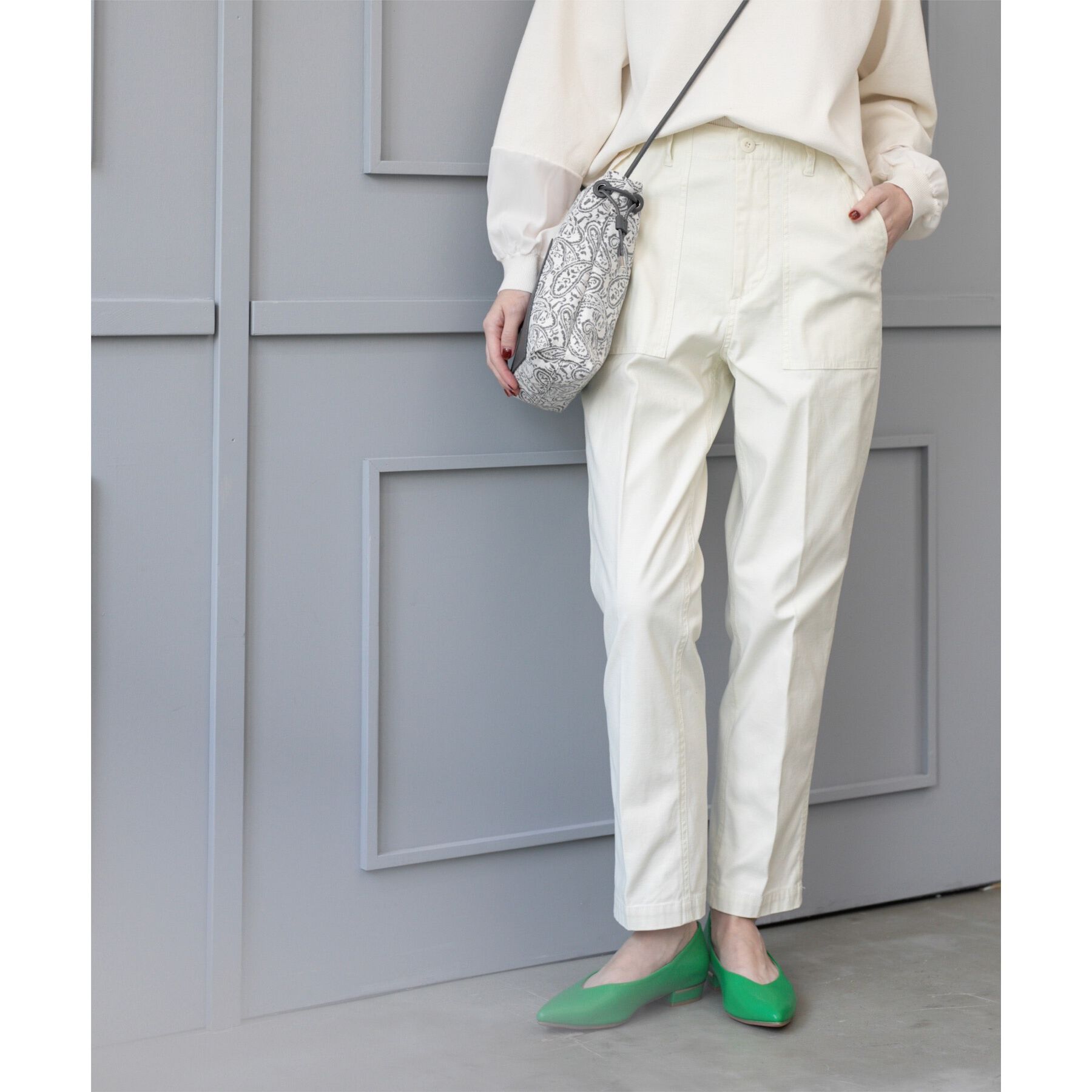 OPAQUE.CLIP「《S-LLサイズ》ストレッチベイカーパンツ【洗濯機洗い可】」|その他|