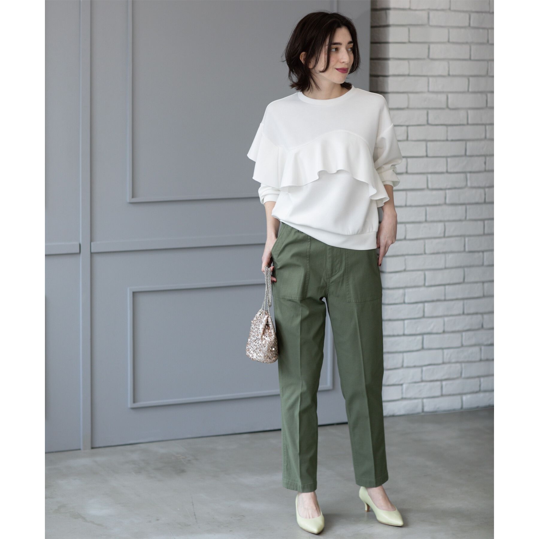 OPAQUE.CLIP「《S-LLサイズ》ストレッチベイカーパンツ【洗濯機洗い可】」|その他|