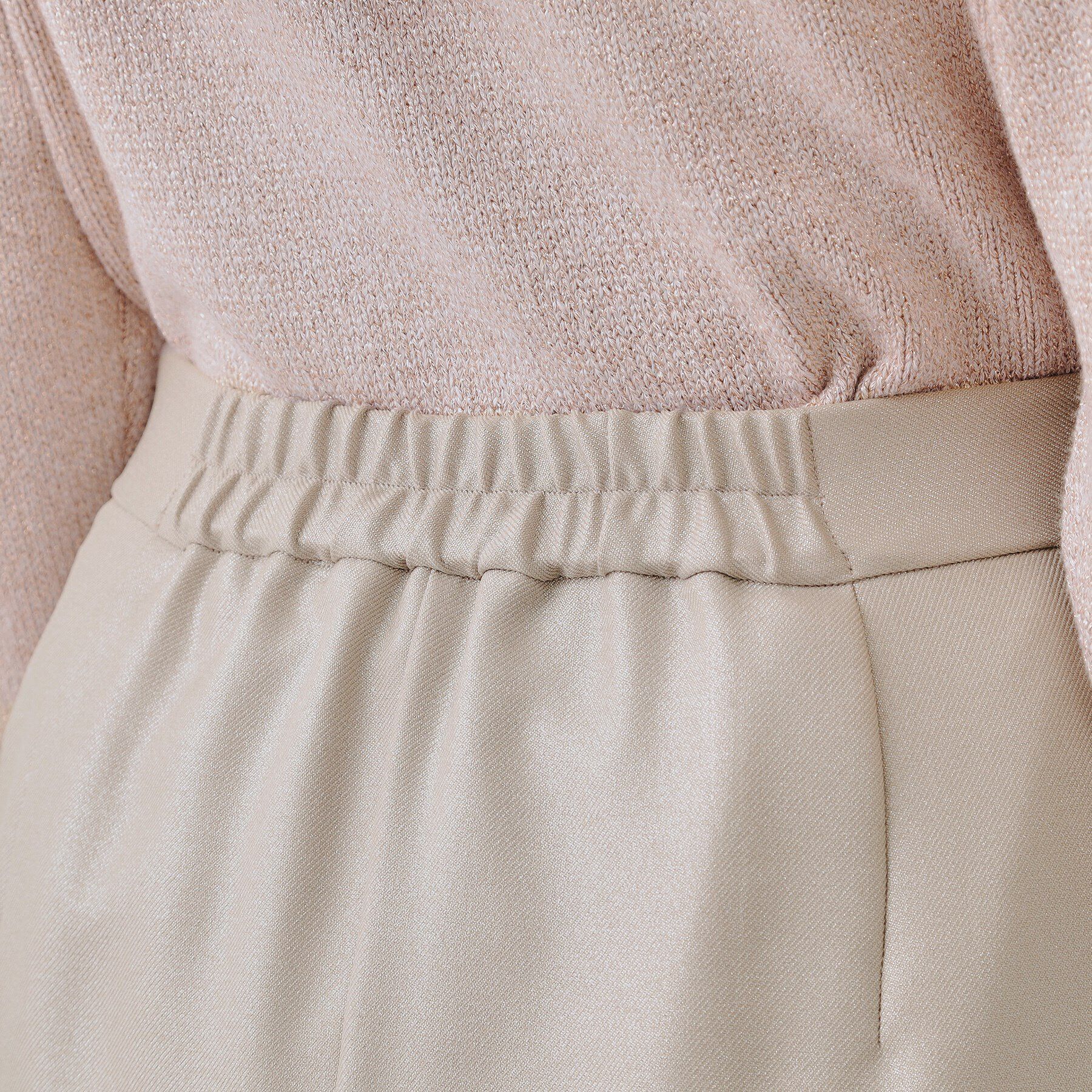 OPAQUE.CLIP「ラメナロースカート【洗濯機洗い可】」|スカート|