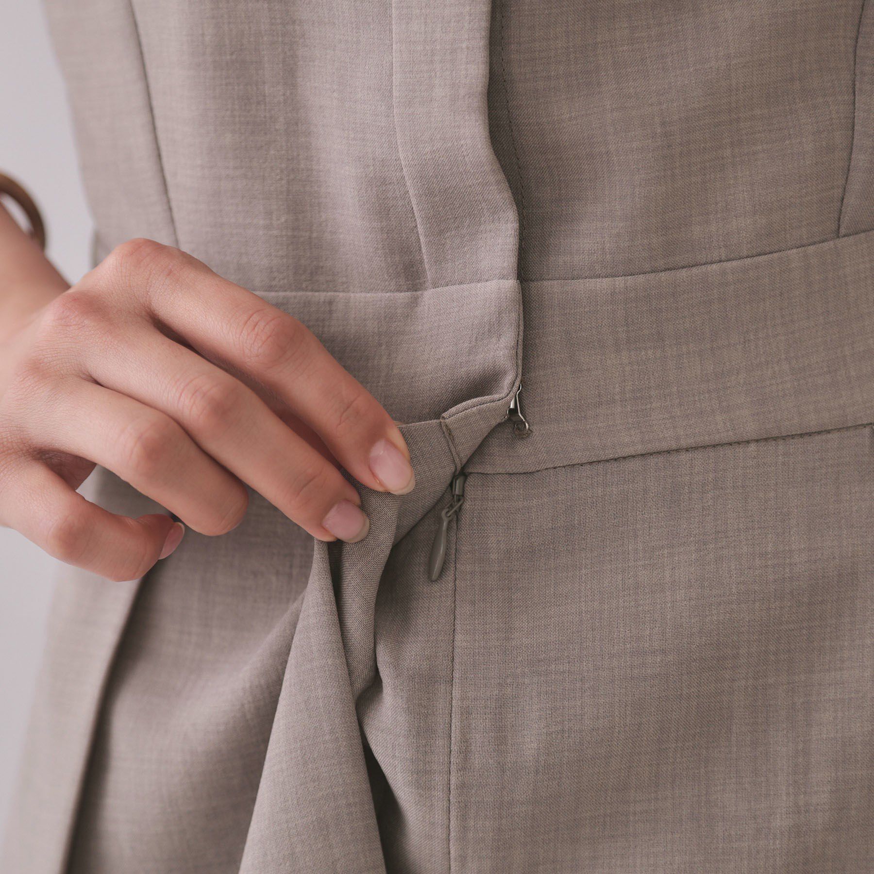 OPAQUE.CLIP「リネンライクシャツワンピース【洗濯機洗い可/吸水速乾/接触冷感】」|ワンピース|