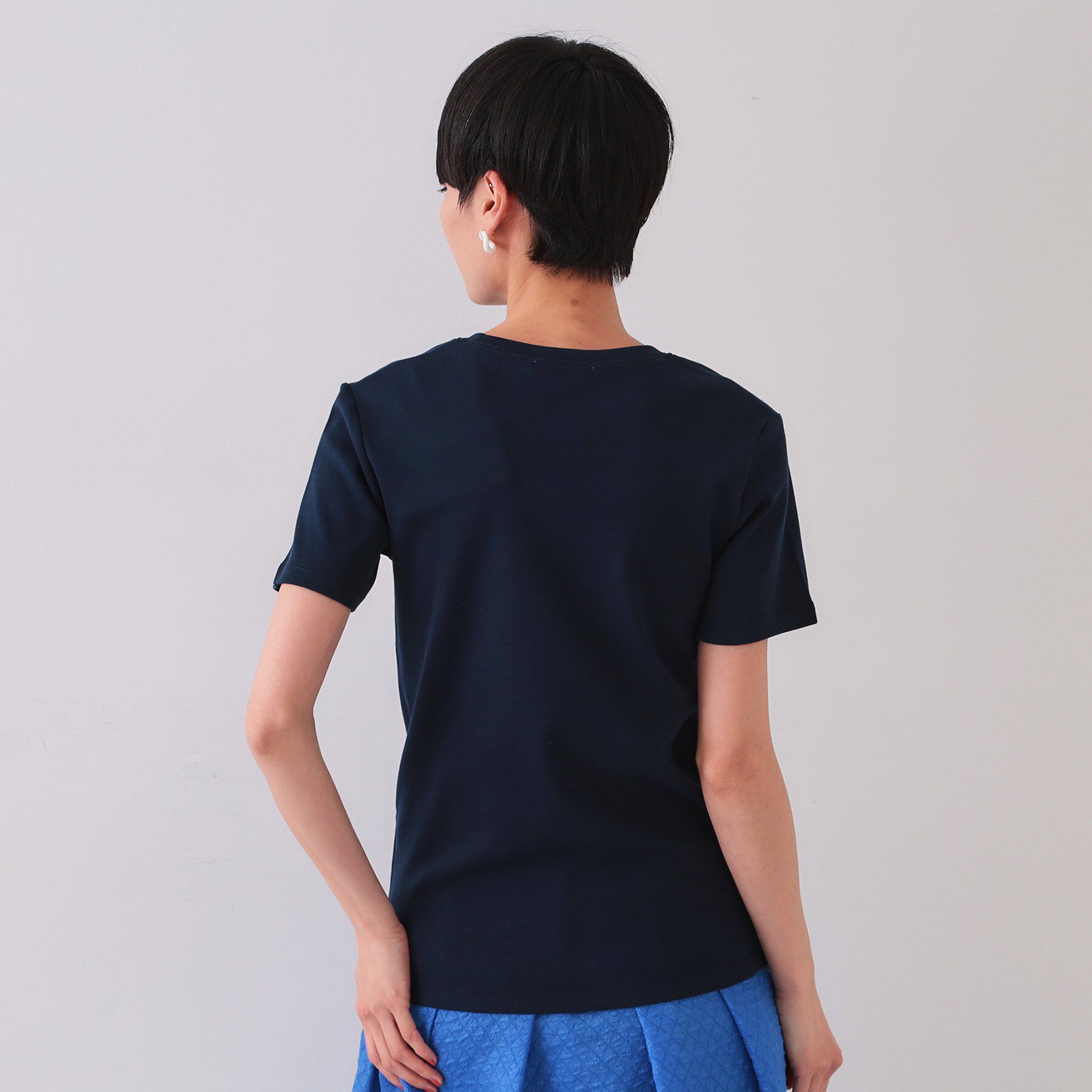 OPAQUE.CLIP「フライスベーシックTシャツ【洗濯機洗い可】」|Tシャツ・カットソー|