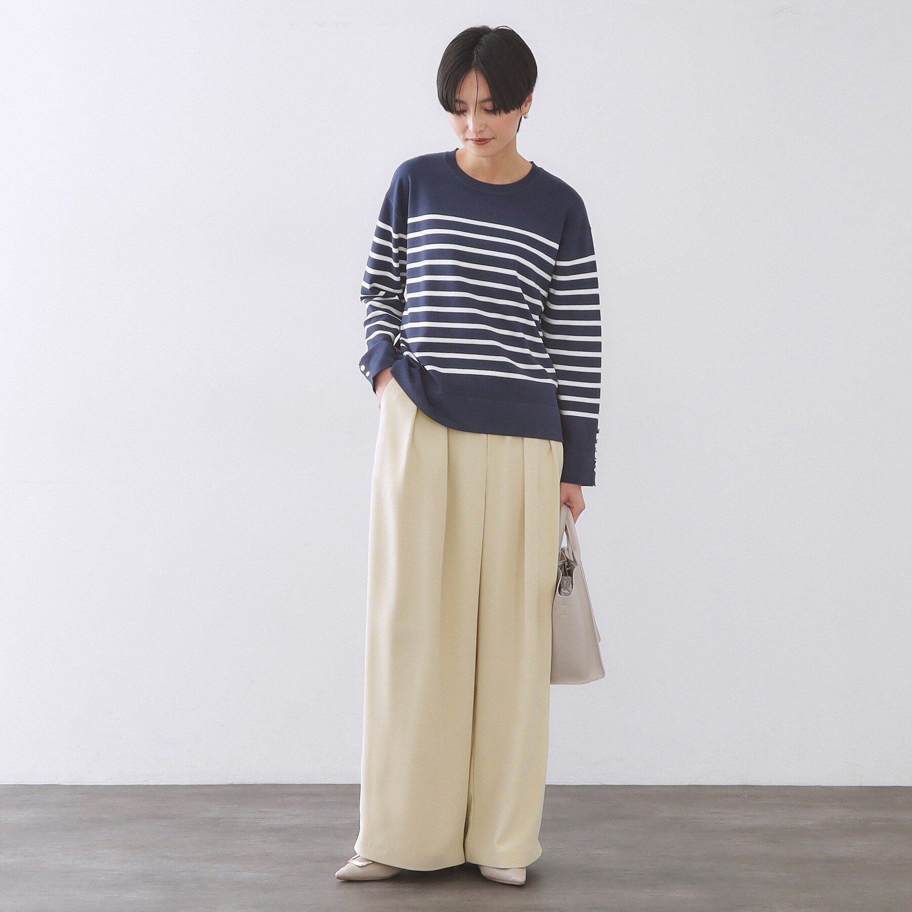 OPAQUE.CLIP「タックイージーワイドパンツ【洗濯機OK】」|その他|