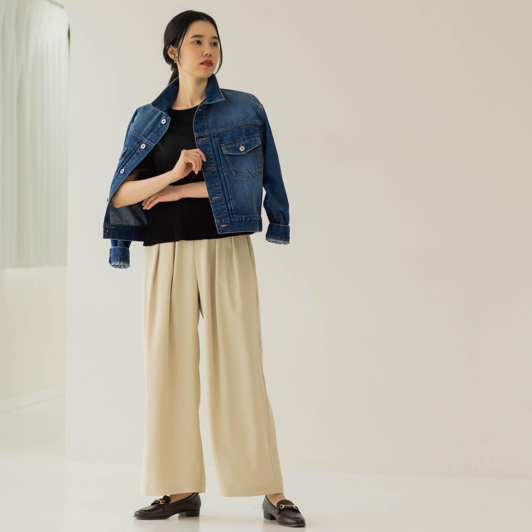 OPAQUE.CLIP「タックイージーワイドパンツ【洗濯機OK】」|その他|