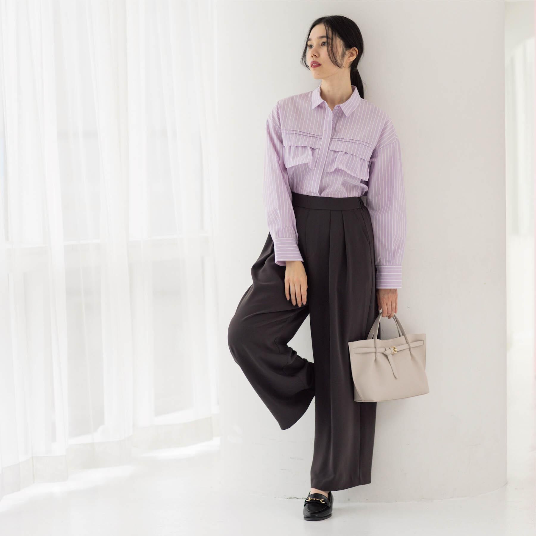 OPAQUE.CLIP「タックイージーワイドパンツ【洗濯機OK】」|その他|