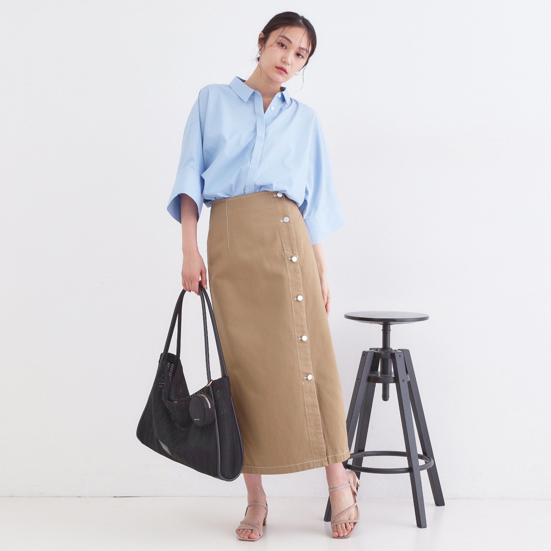 OPAQUE.CLIP「ハーフスリーブシャツ【洗濯機OK/防シワ加工】」|シャツ・ブラウス|