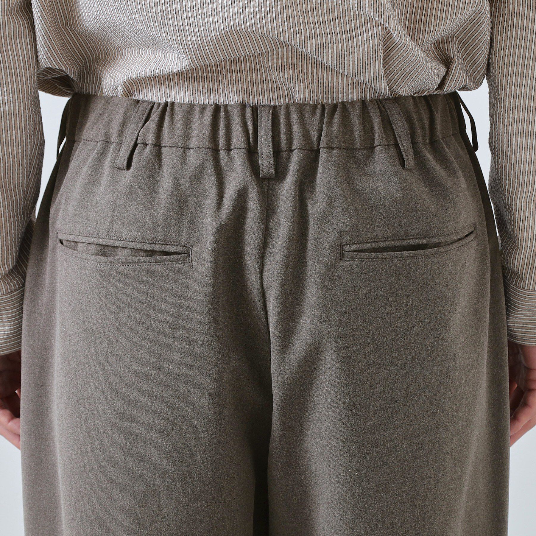 THE SHOP TK「【半歩先のオシャレ】バレルレッグ パンツ 洗濯機OK」|その他|