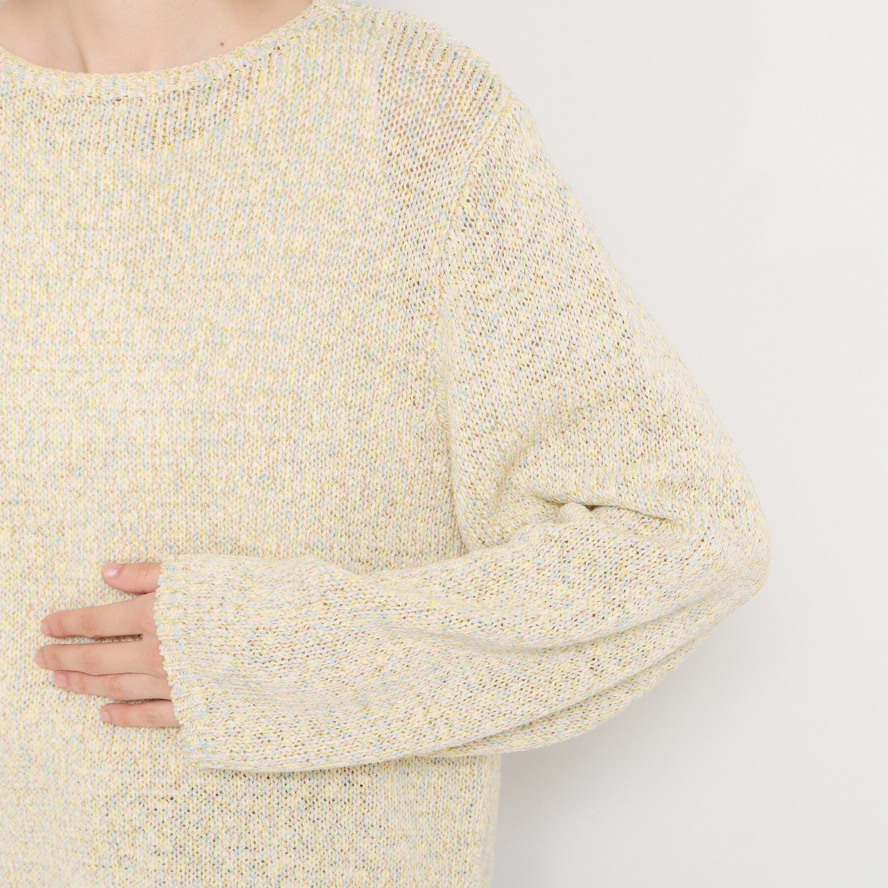 THE SHOP TK「MIXカラーで軽やかに テープヤーンニット」|ニット・セーター|