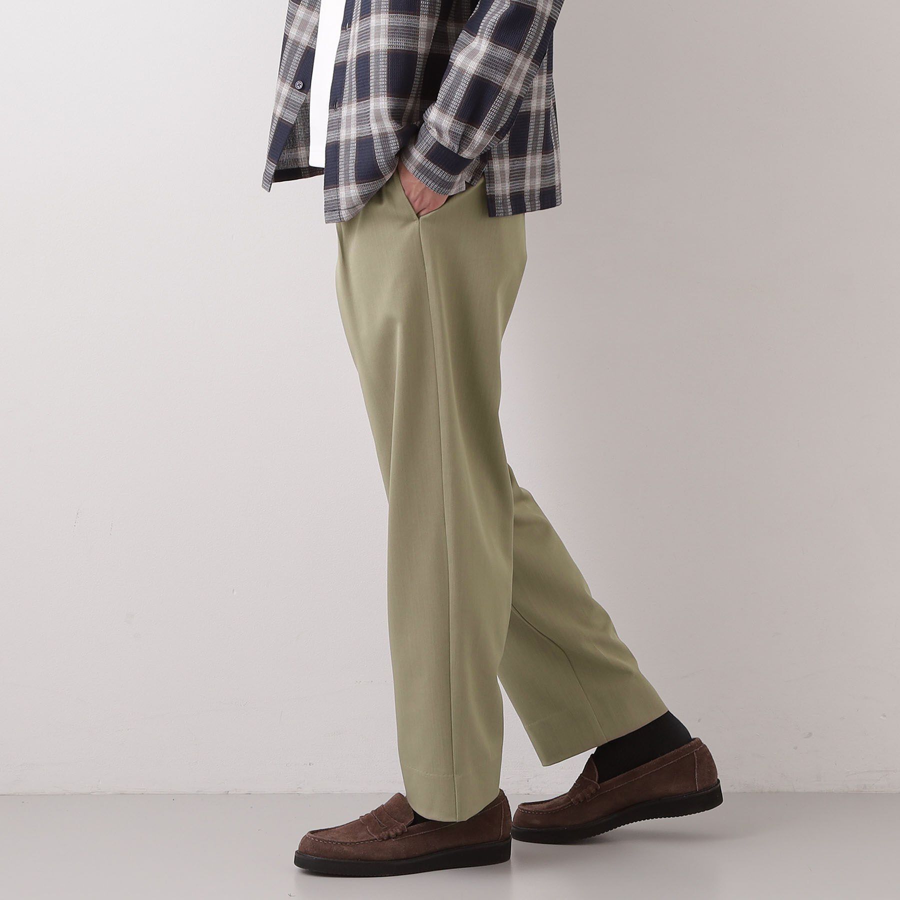 THE SHOP TK「FLEX LINE セミワイドイージーパンツ　ストレッチ/防シワ/マシンウォッシャブル/セットアップ」|その他|