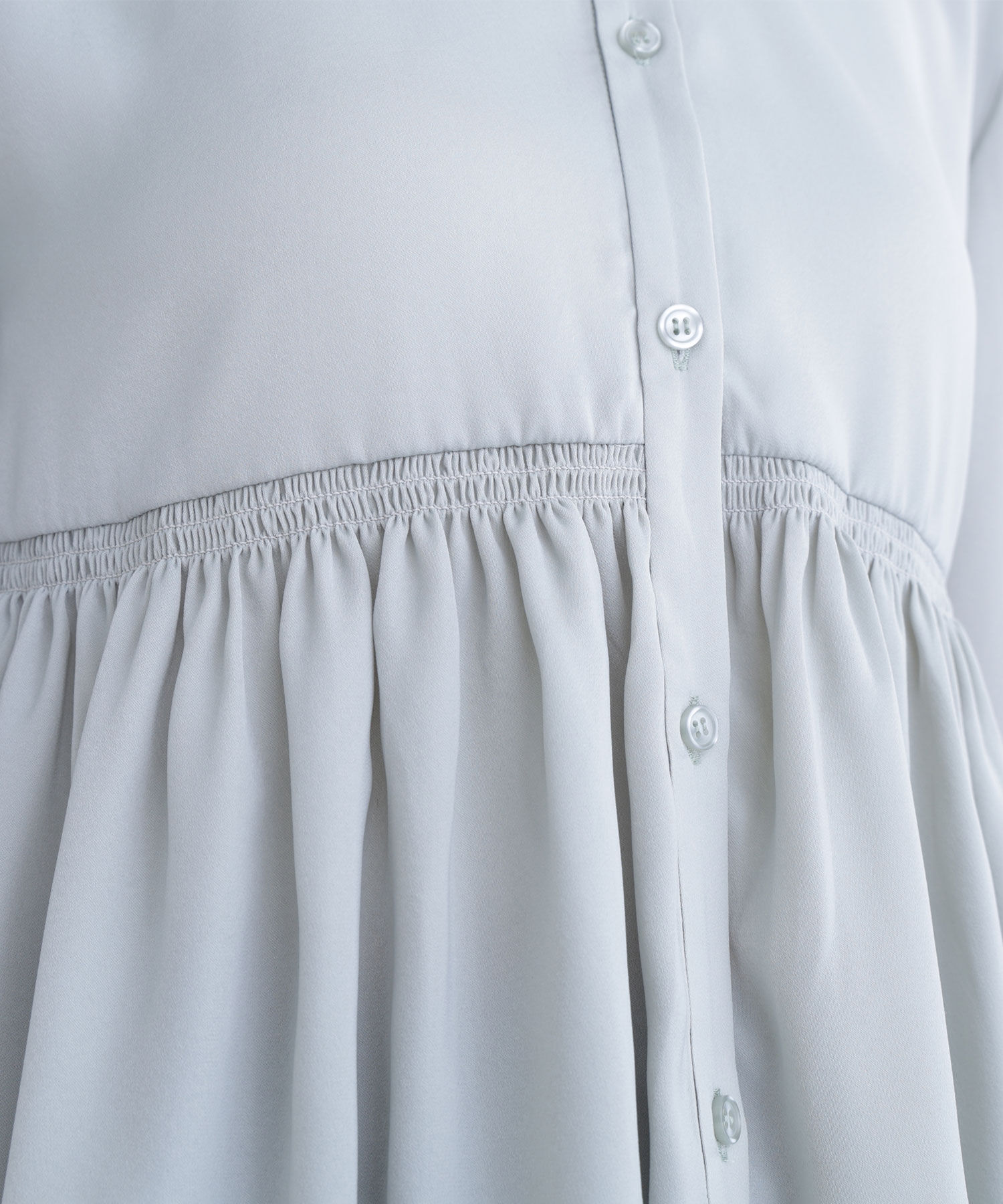  「サテンペプラムブラウス」|シャツ・ブラウス|