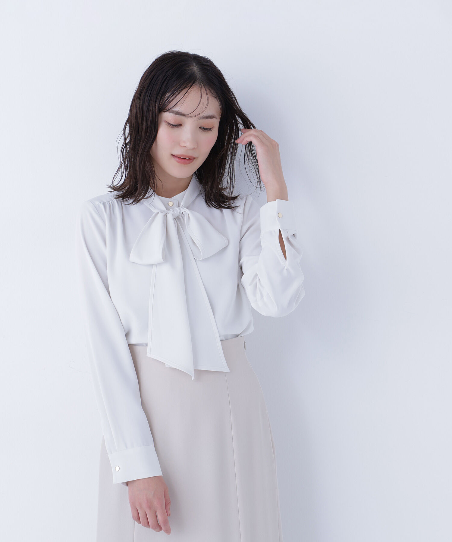  「2wayリボンボウブラウス」|シャツ・ブラウス|