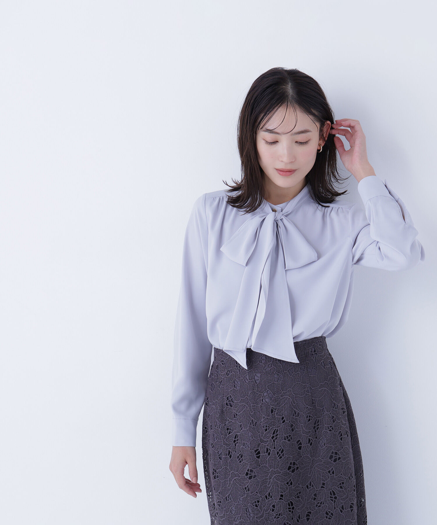  「2wayリボンボウブラウス」|シャツ・ブラウス|