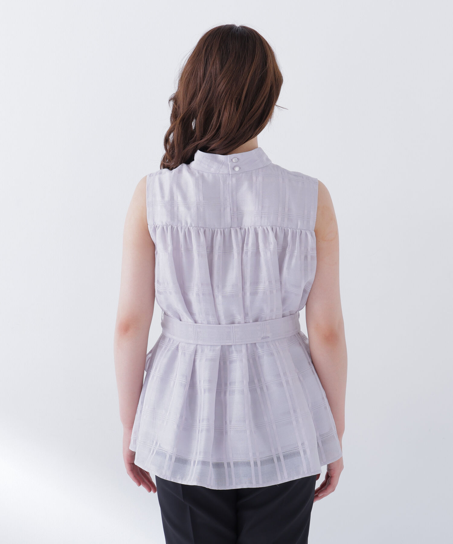  「シアーチェックブラウス」|シャツ・ブラウス|