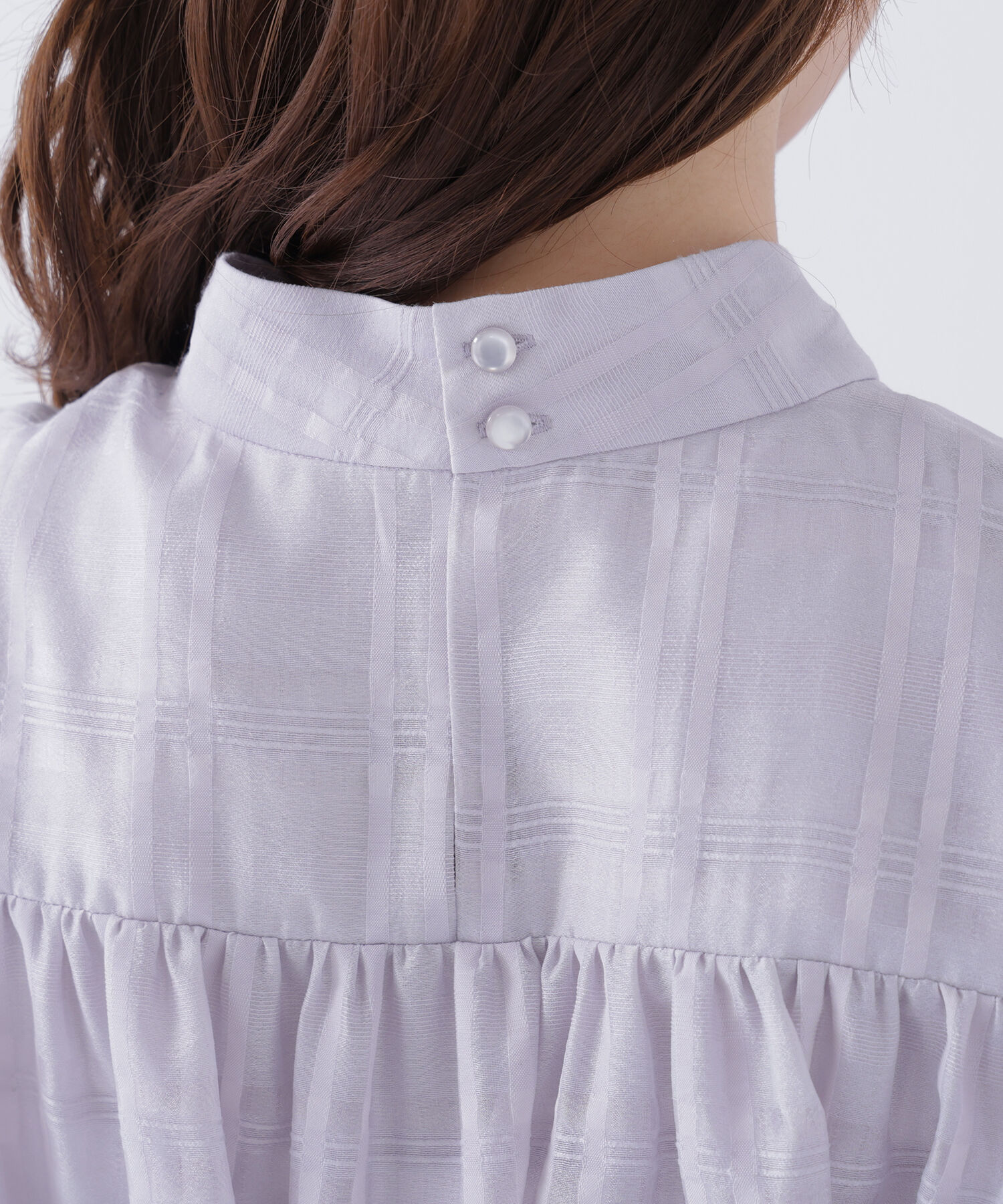  「シアーチェックブラウス」|シャツ・ブラウス|