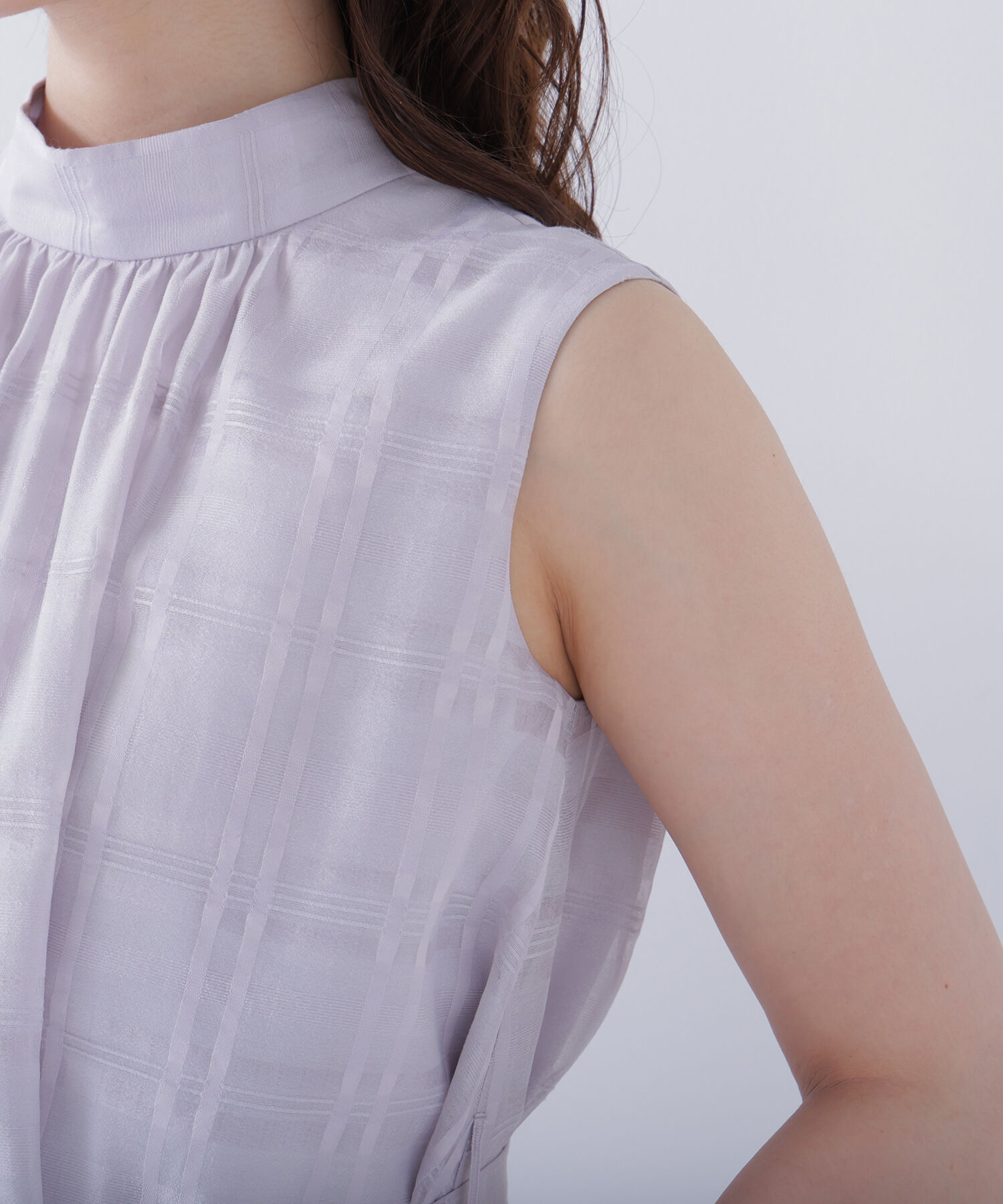  「シアーチェックブラウス」|シャツ・ブラウス|