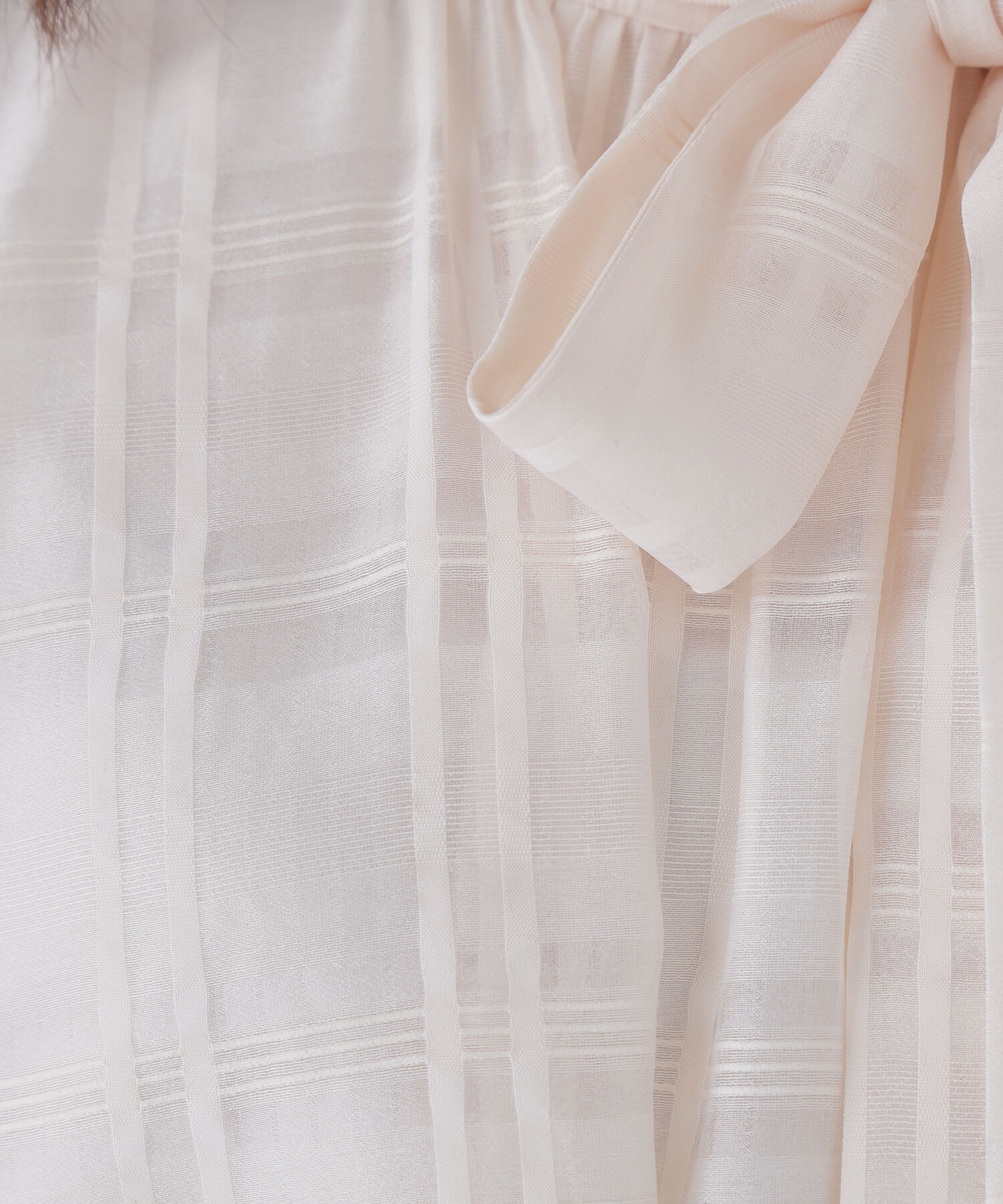  「シアーチェックブラウス」|シャツ・ブラウス|