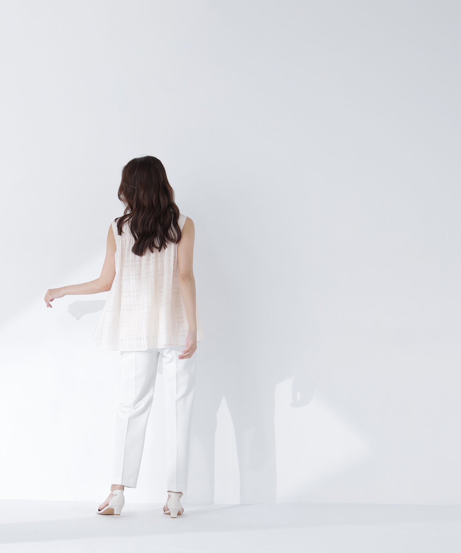  「シアーチェックブラウス」|シャツ・ブラウス|