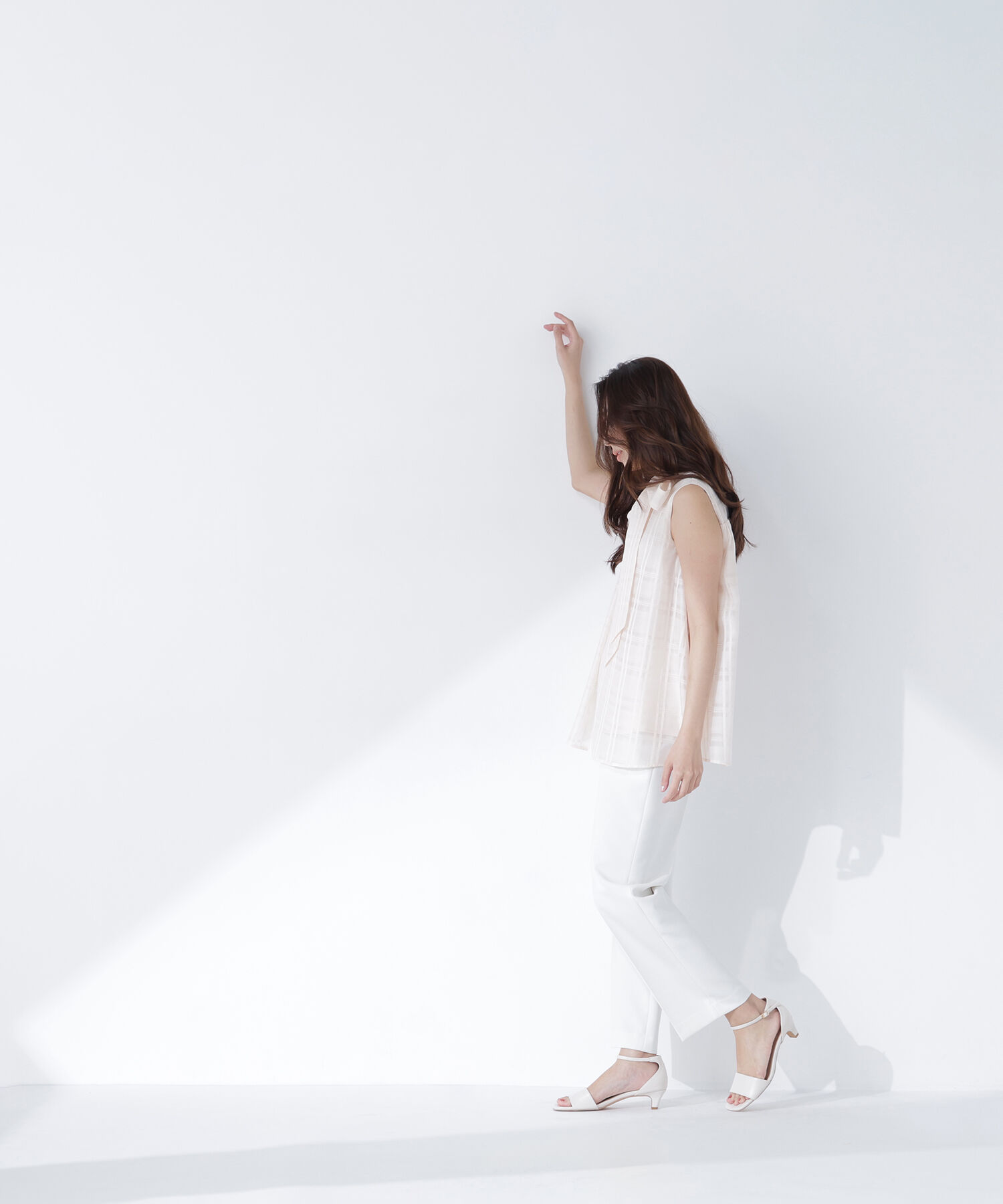  「シアーチェックブラウス」|シャツ・ブラウス|