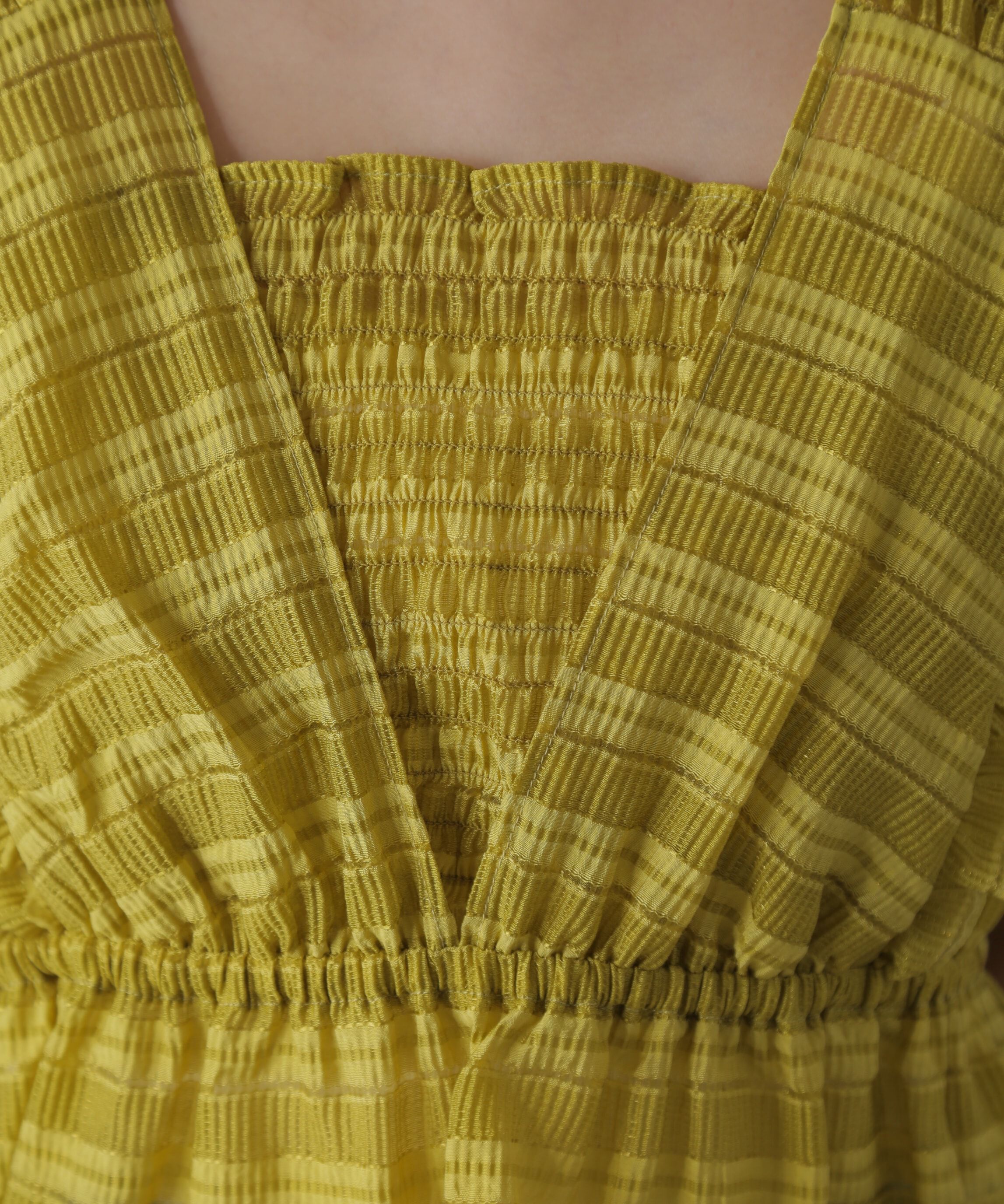  「肩フリルシャーリングペプラムブラウス」|シャツ・ブラウス|