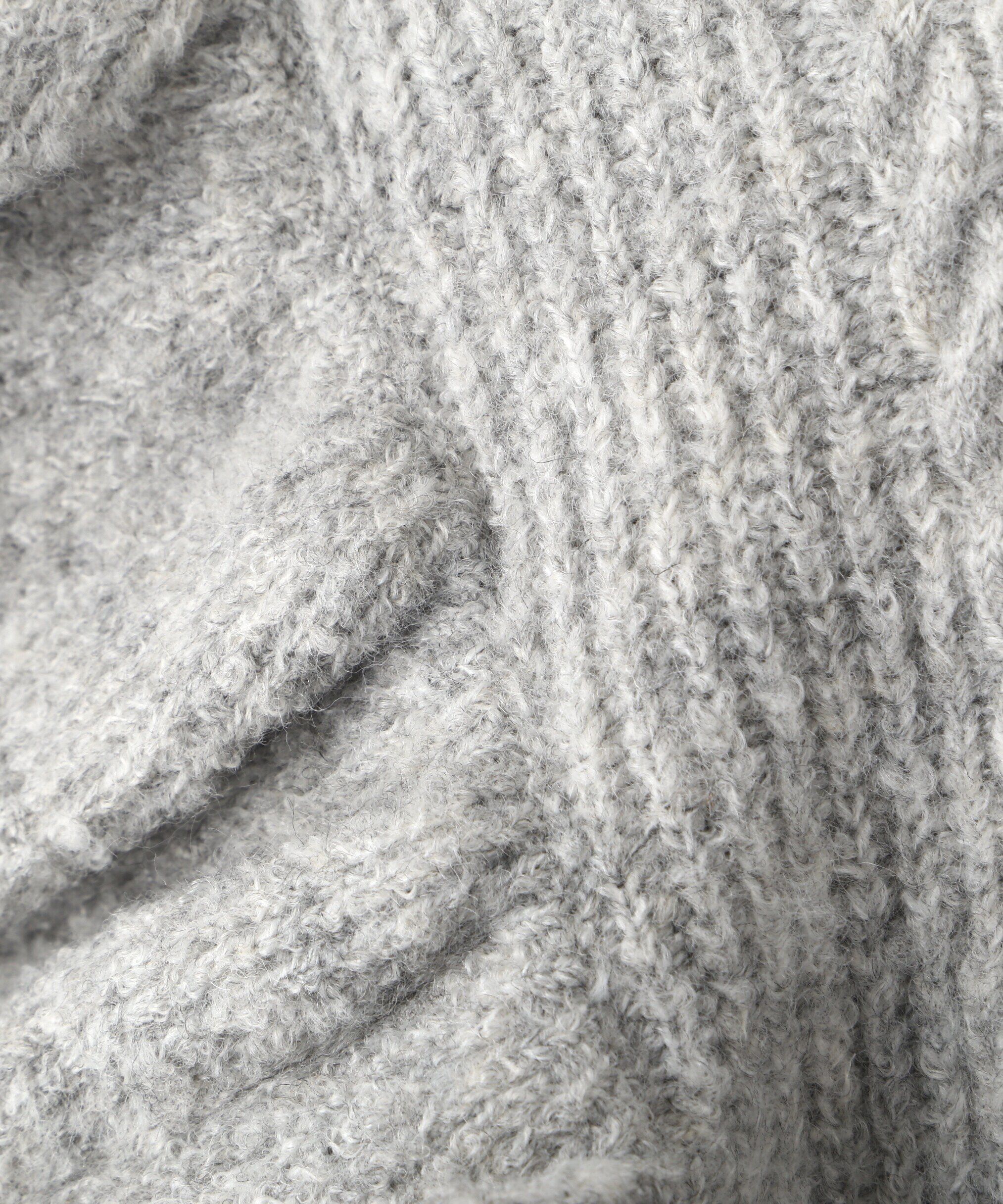  「肩フリルケーブルニット」|ニット・セーター|