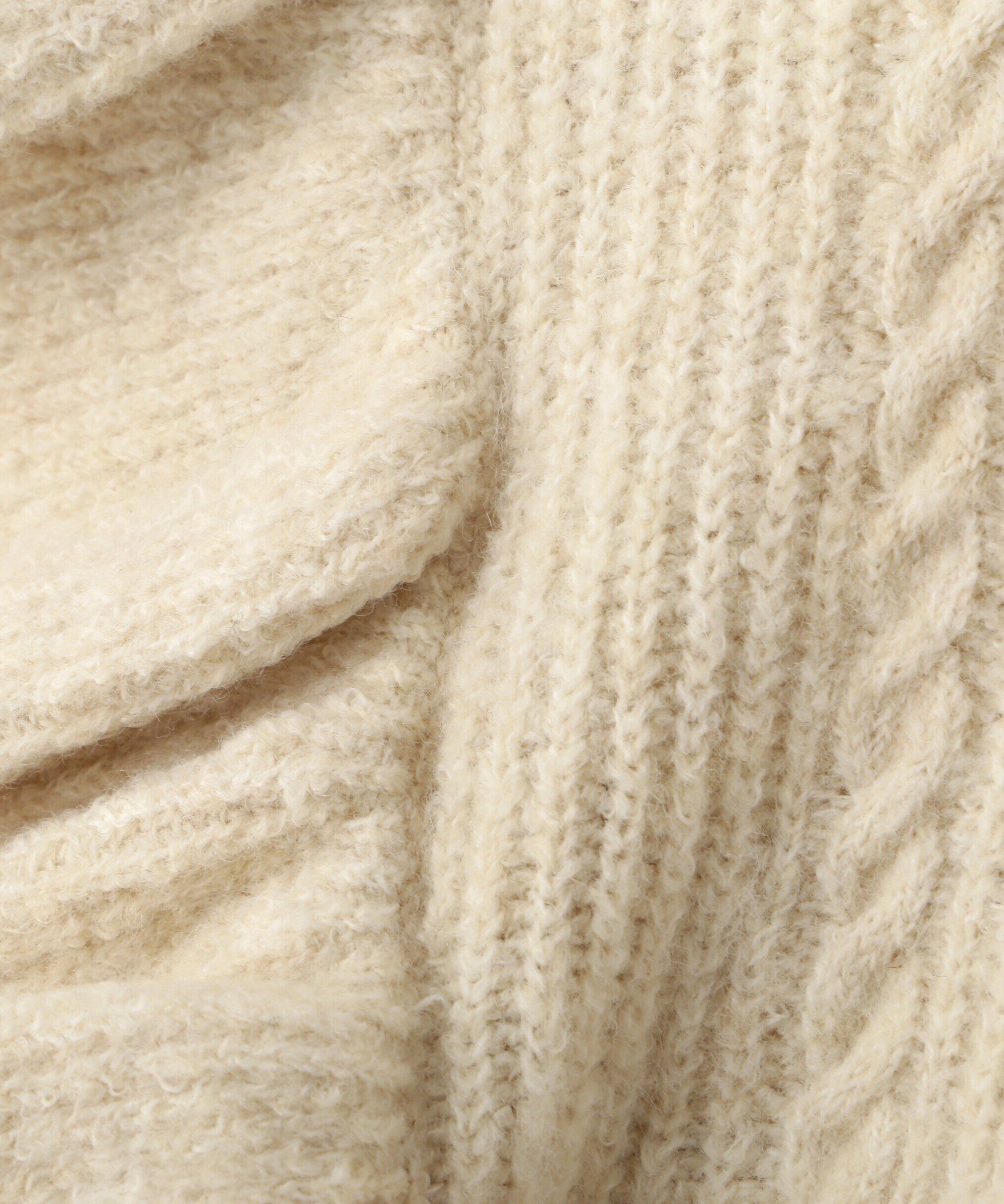  「肩フリルケーブルニット」|ニット・セーター|