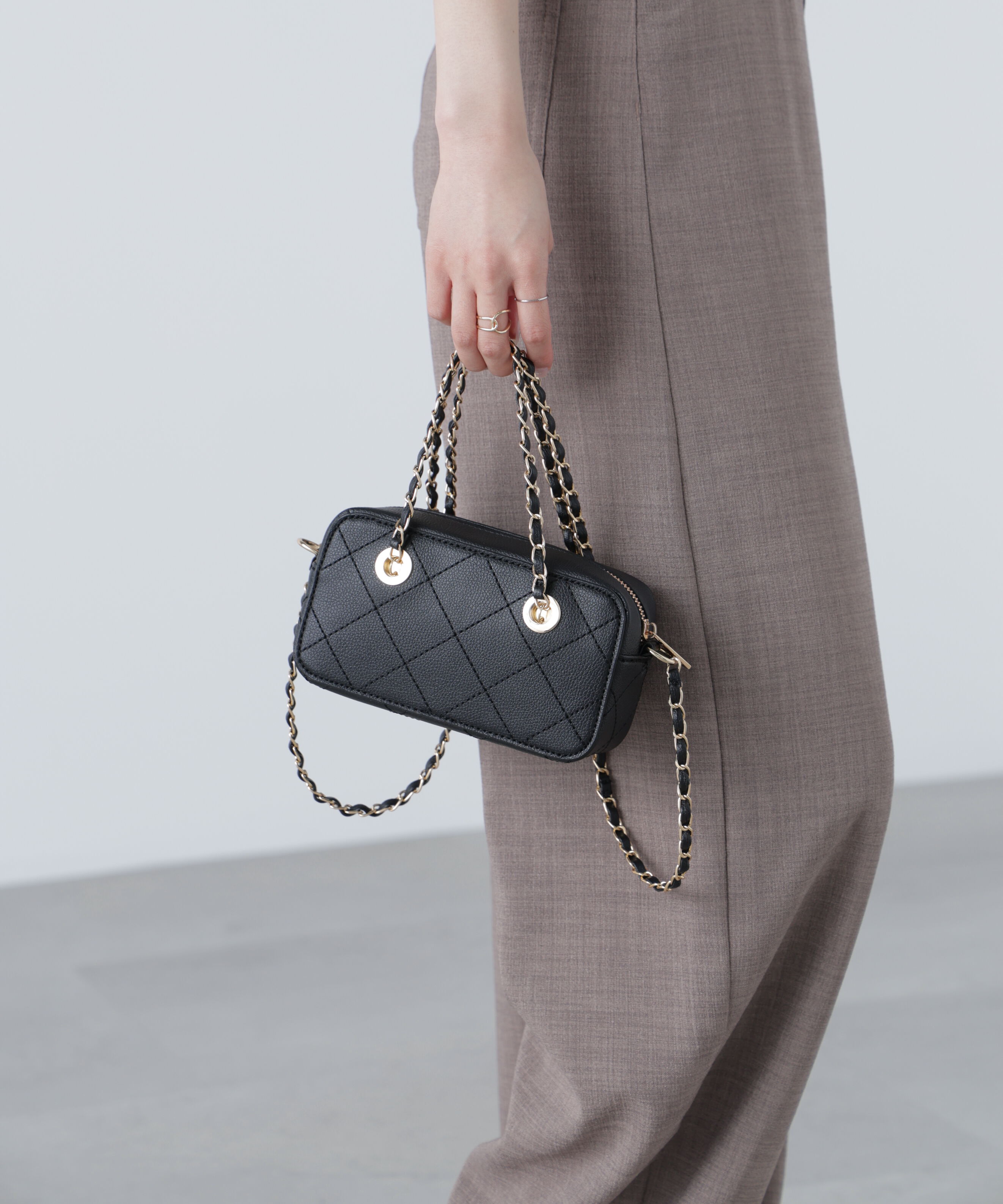  「チェーンミニバッグ」|その他|ブラック