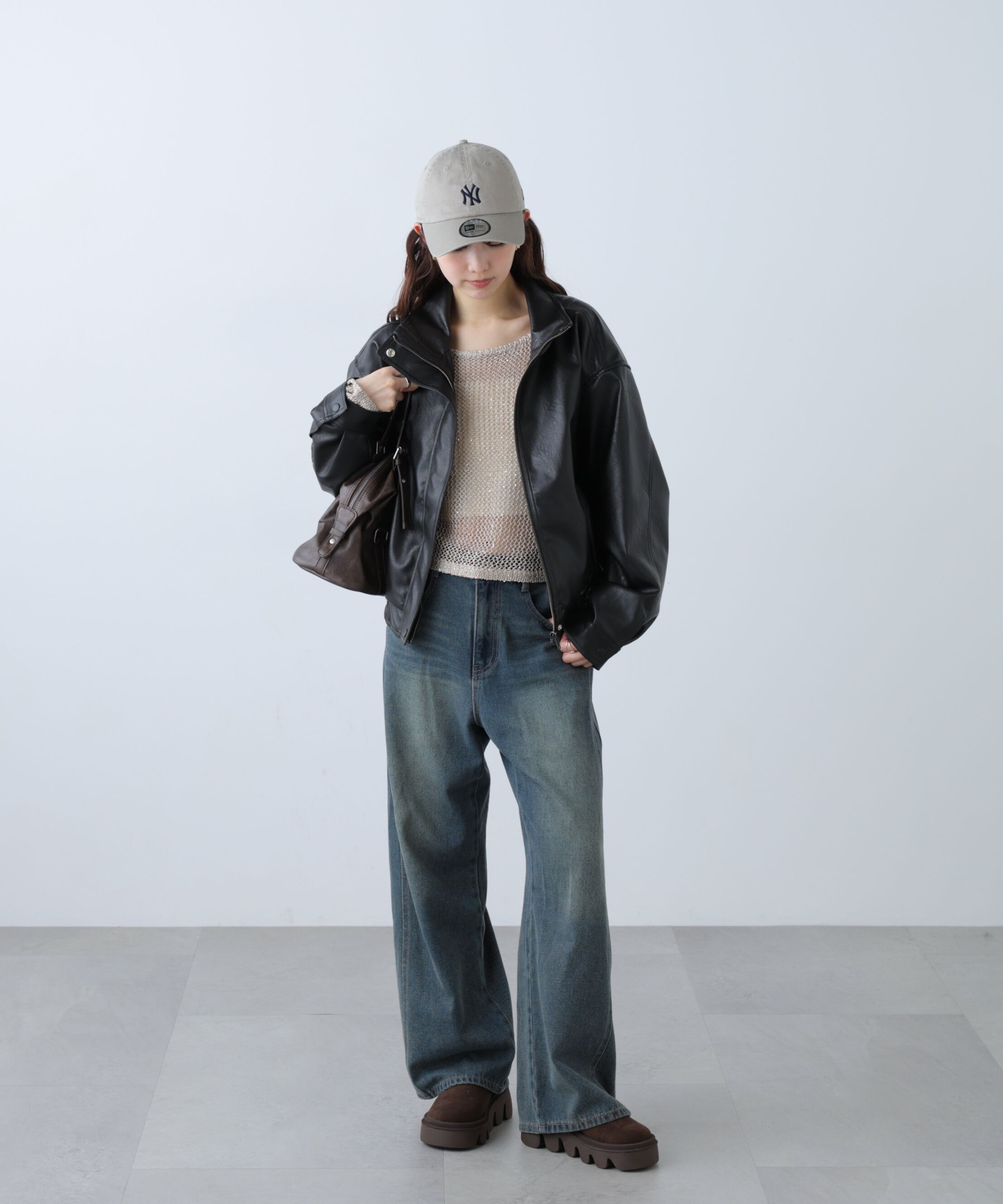  「メッシュスパンコールニット」|ニット・セーター|