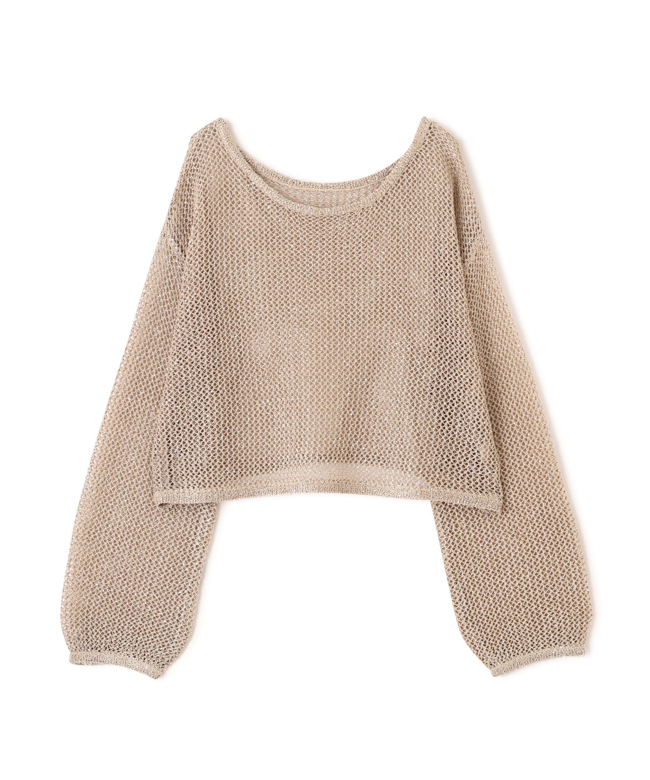  「メッシュスパンコールニット」|ニット・セーター|
