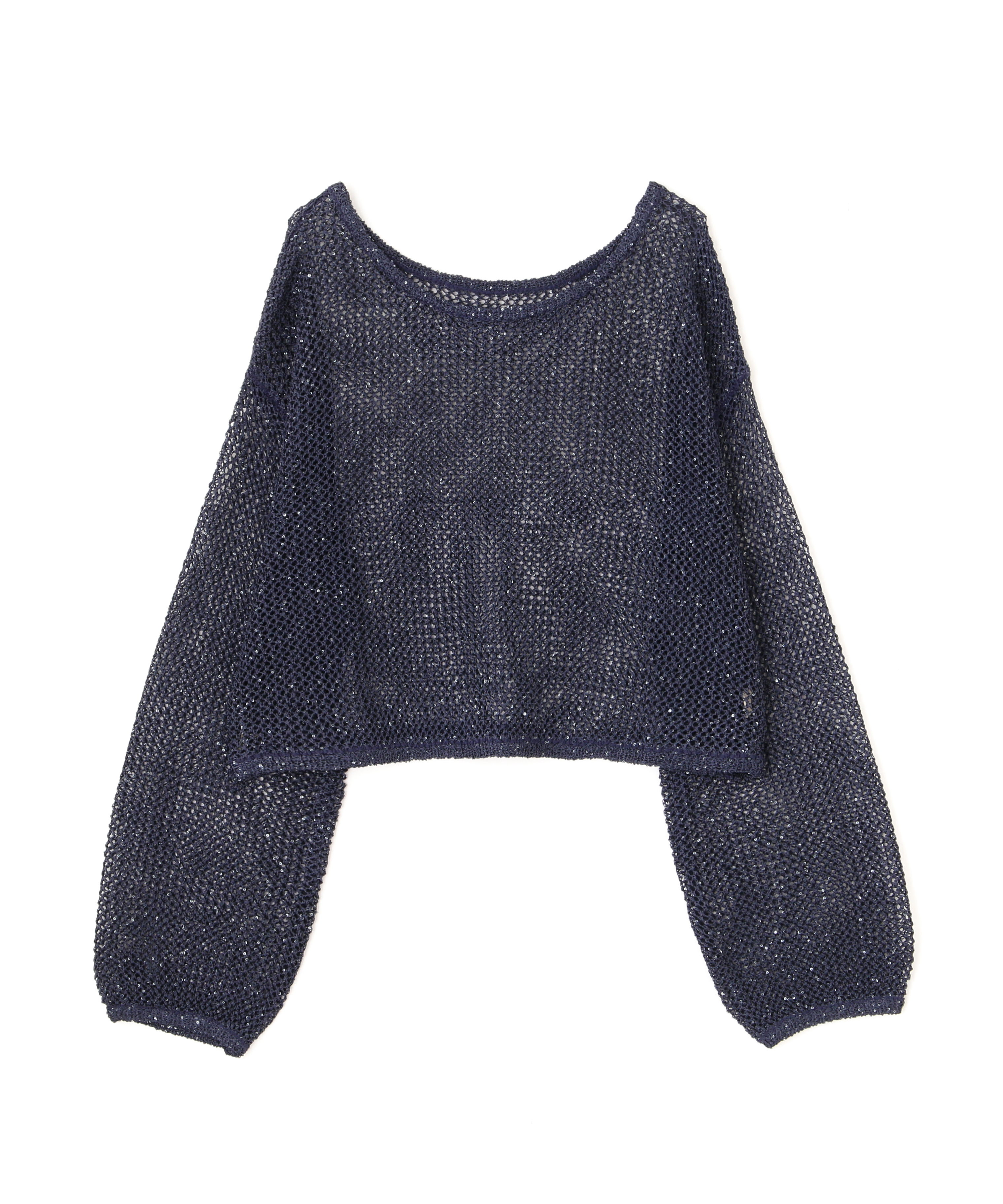  「メッシュスパンコールニット」|ニット・セーター|