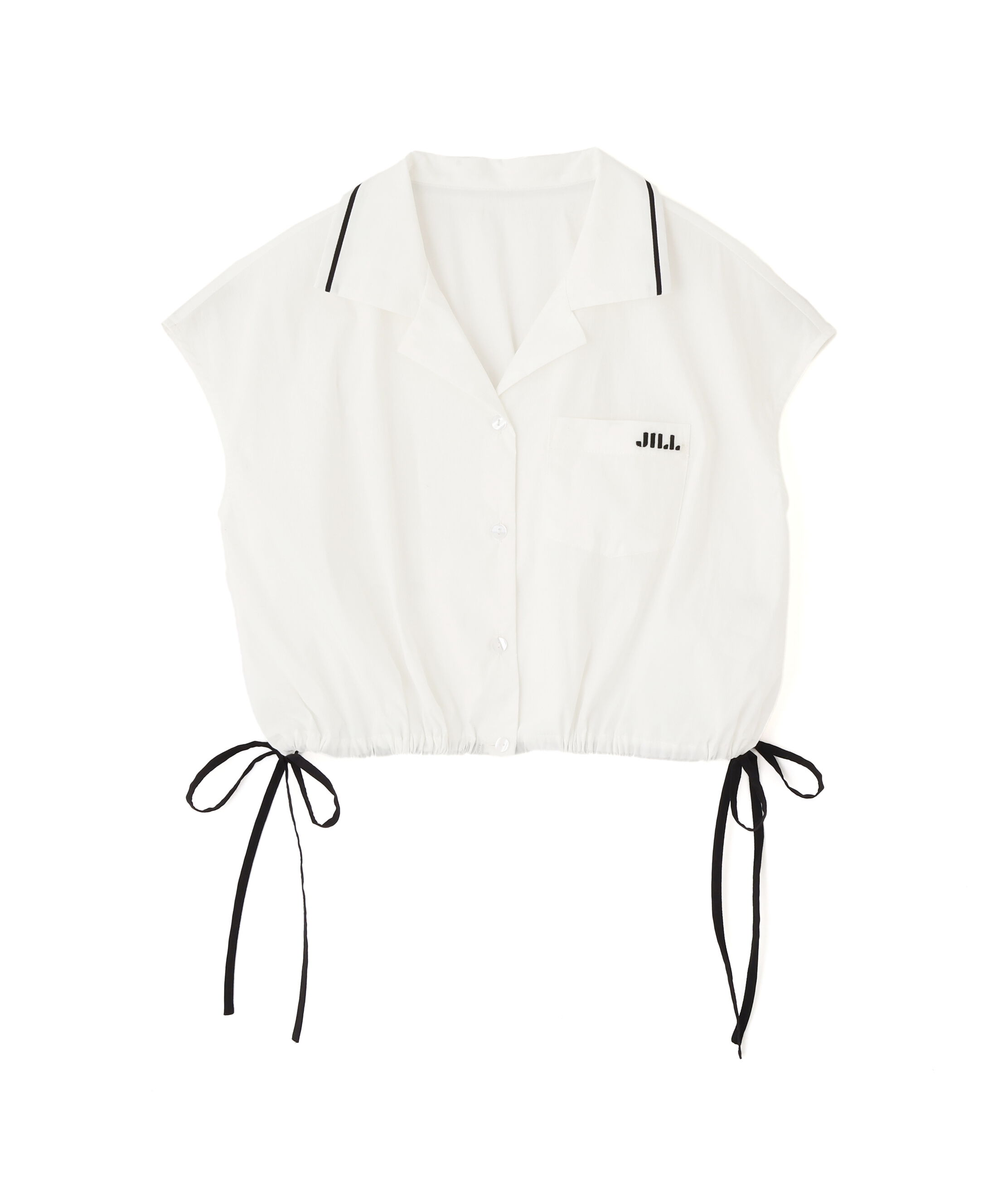  「ウエストリボン開襟シャツ」|シャツ・ブラウス|