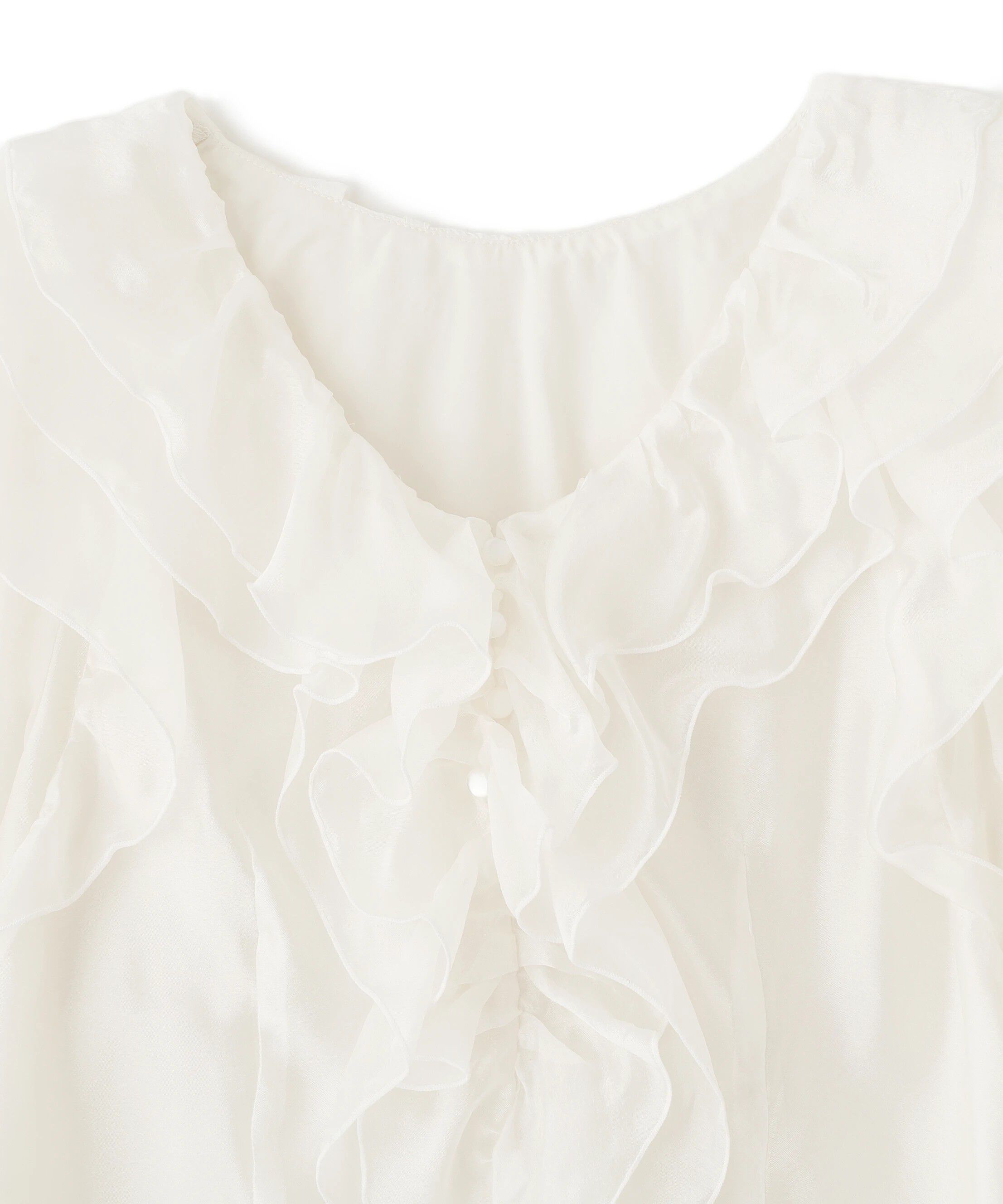  「シアーフリルブラウス」|シャツ・ブラウス|