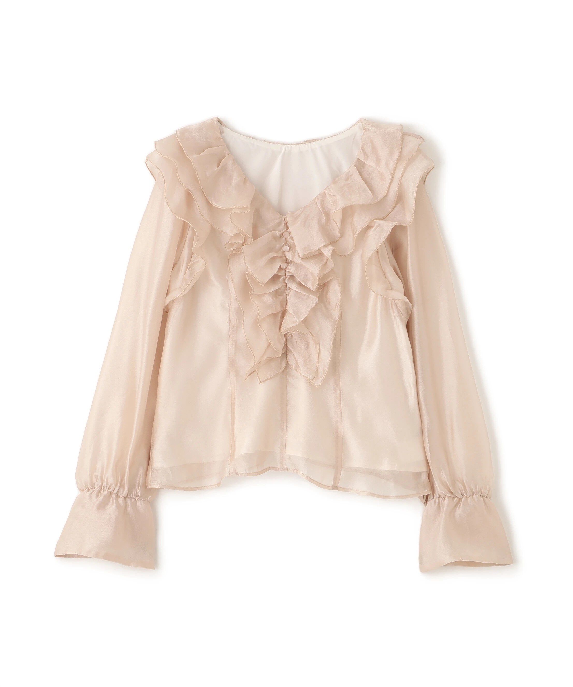  「シアーフリルブラウス」|シャツ・ブラウス|