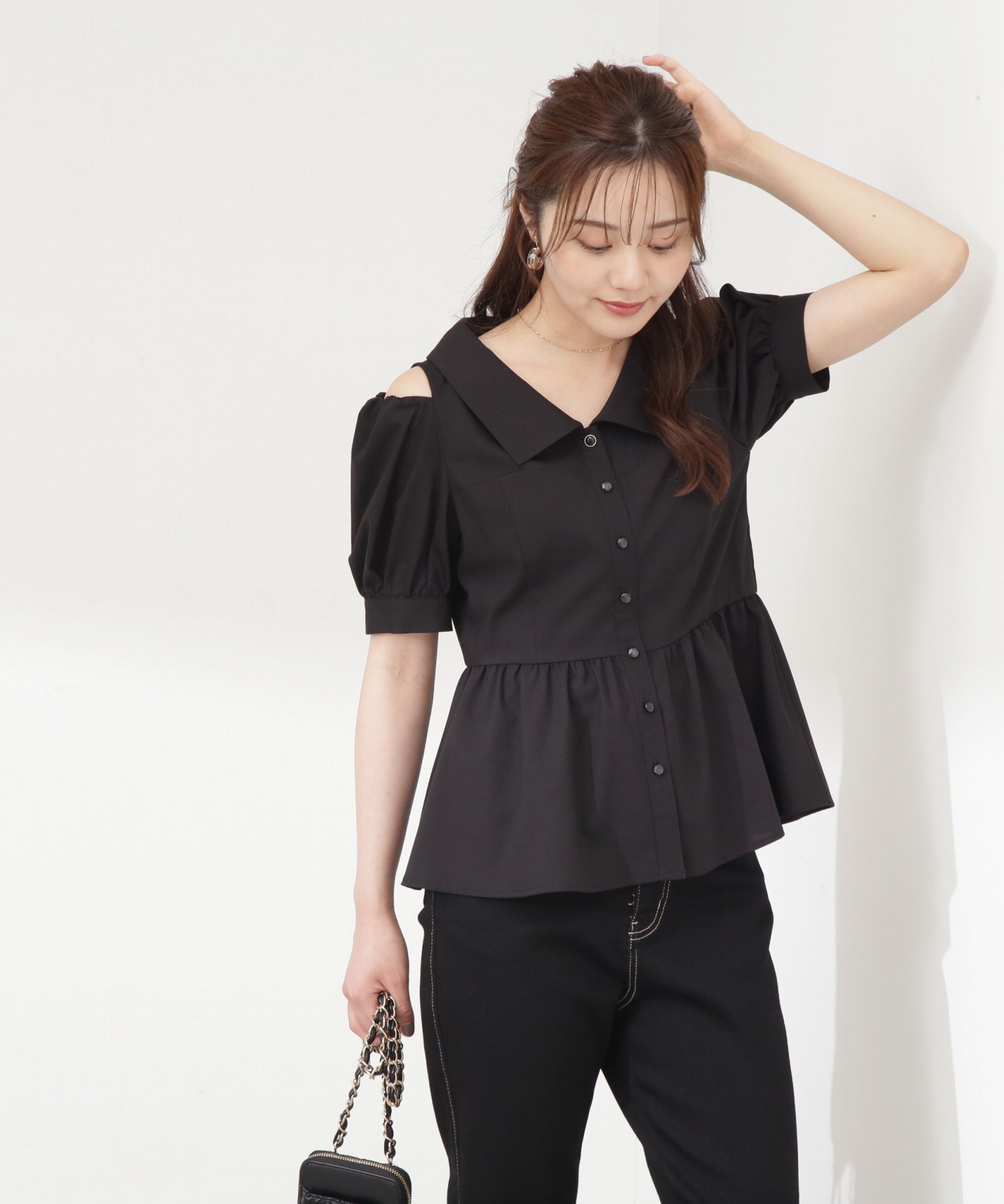 PROPORTION BODY DRESSING「ペプラムシャツブラウス」|シャツ・ブラウス|