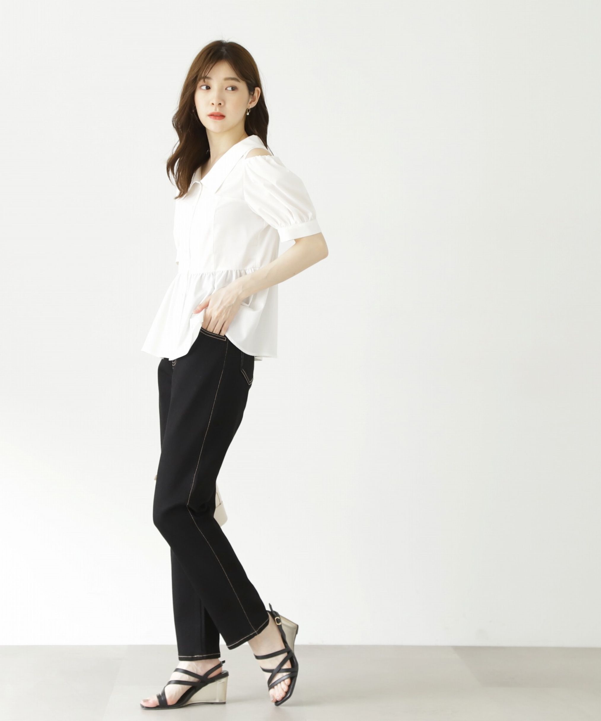 PROPORTION BODY DRESSING「ペプラムシャツブラウス」|シャツ・ブラウス|