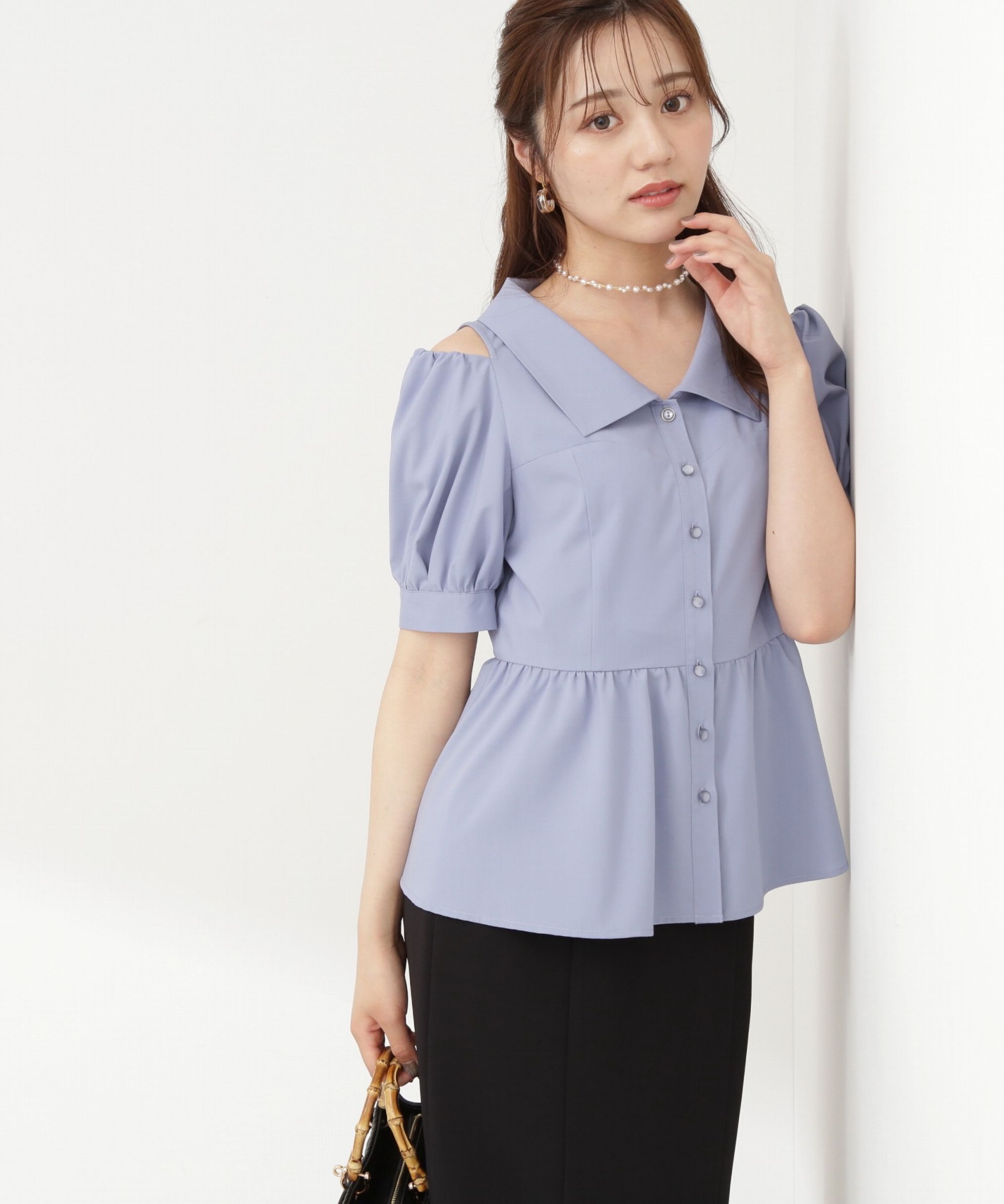 PROPORTION BODY DRESSING「ペプラムシャツブラウス」|シャツ・ブラウス|