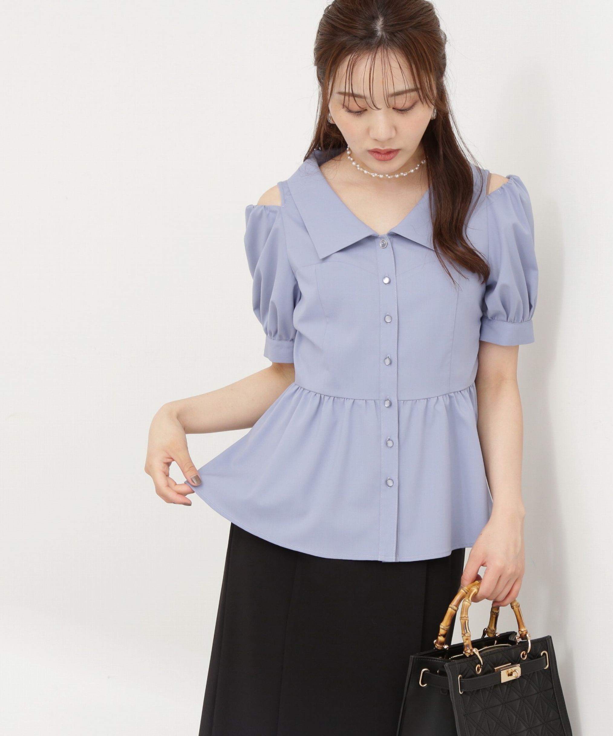 PROPORTION BODY DRESSING「ペプラムシャツブラウス」|シャツ・ブラウス|