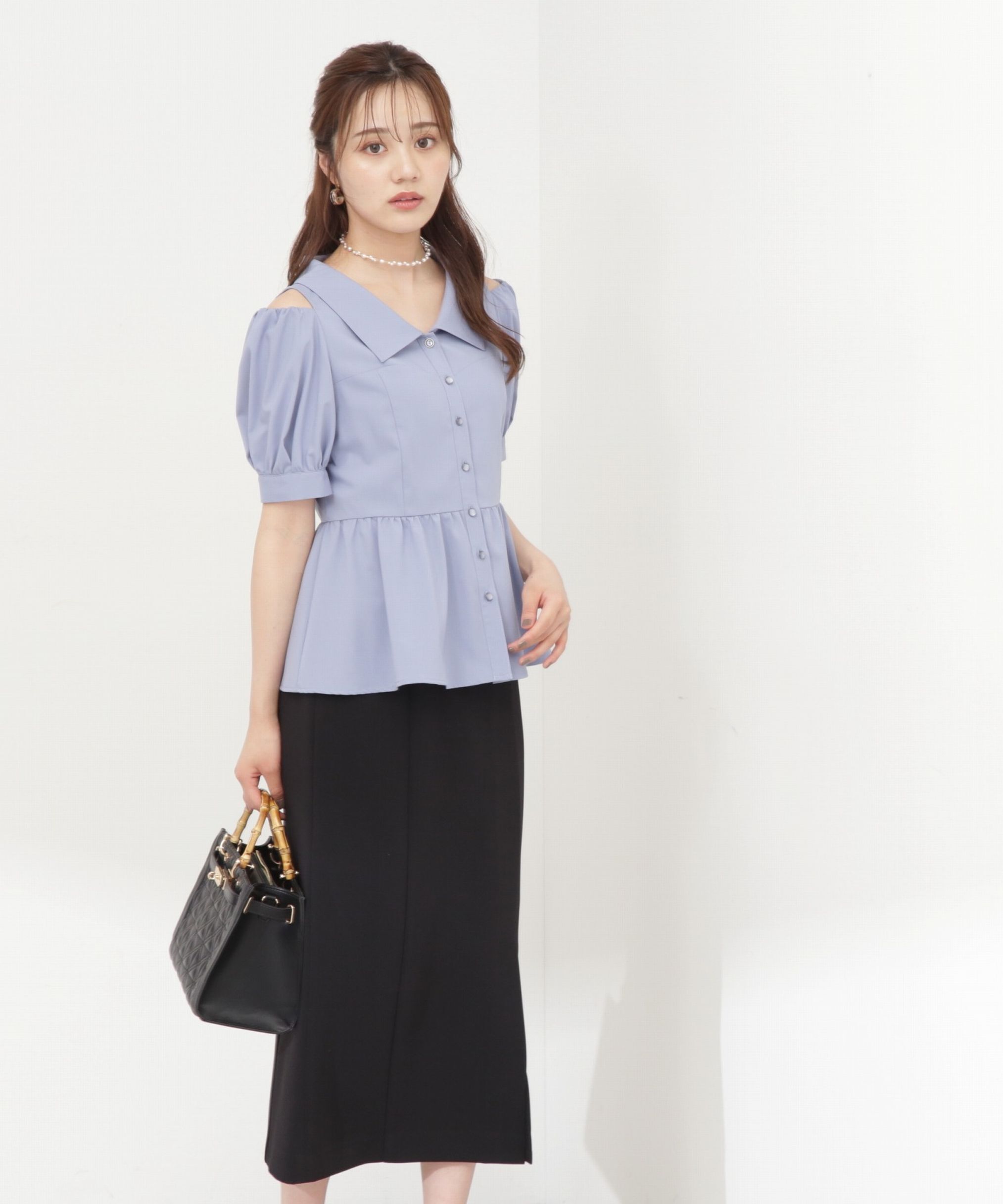 PROPORTION BODY DRESSING「ペプラムシャツブラウス」|シャツ・ブラウス|