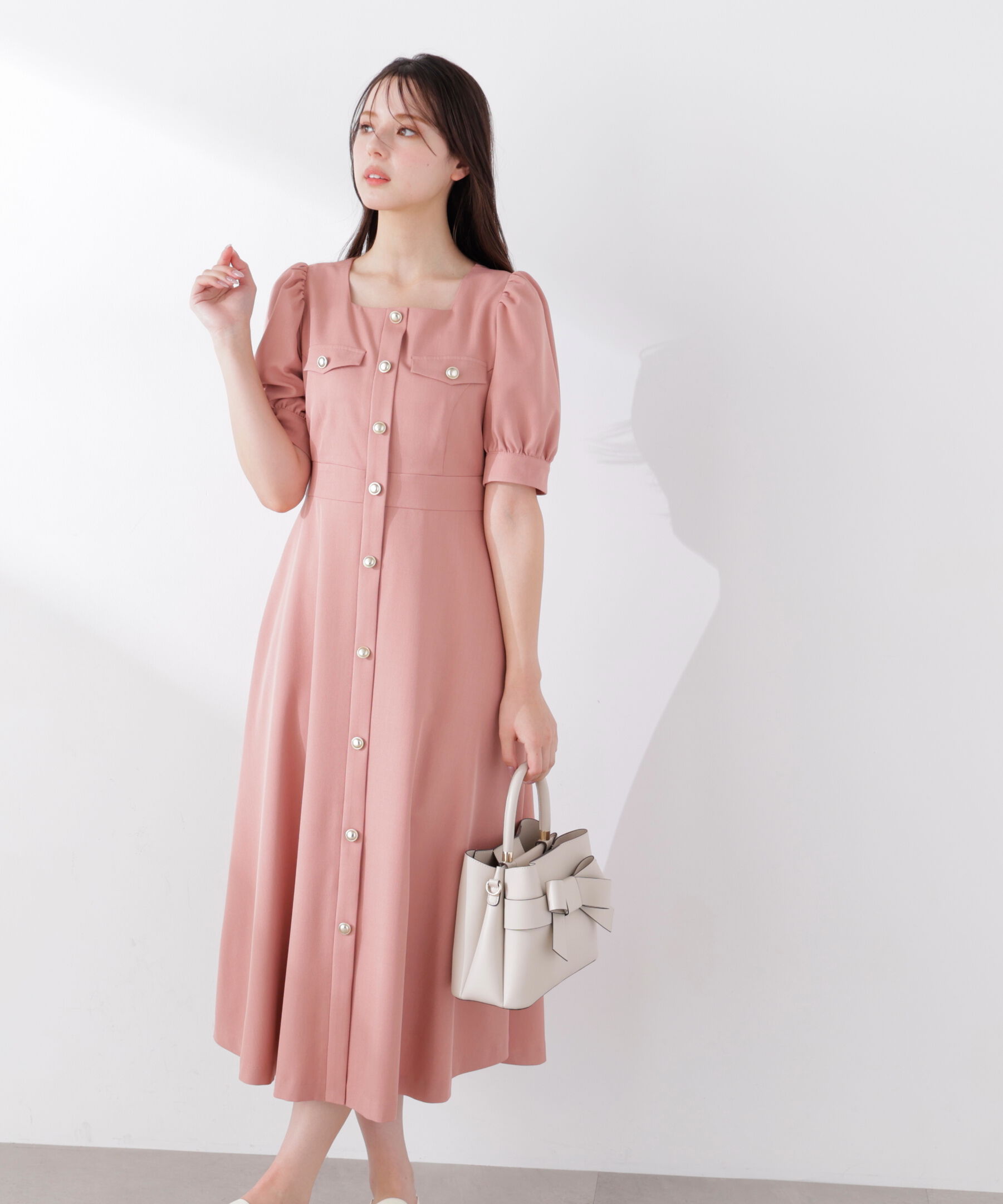 PROPORTION BODY DRESSING「フロント釦ワンピース　26SS」|ワンピース|