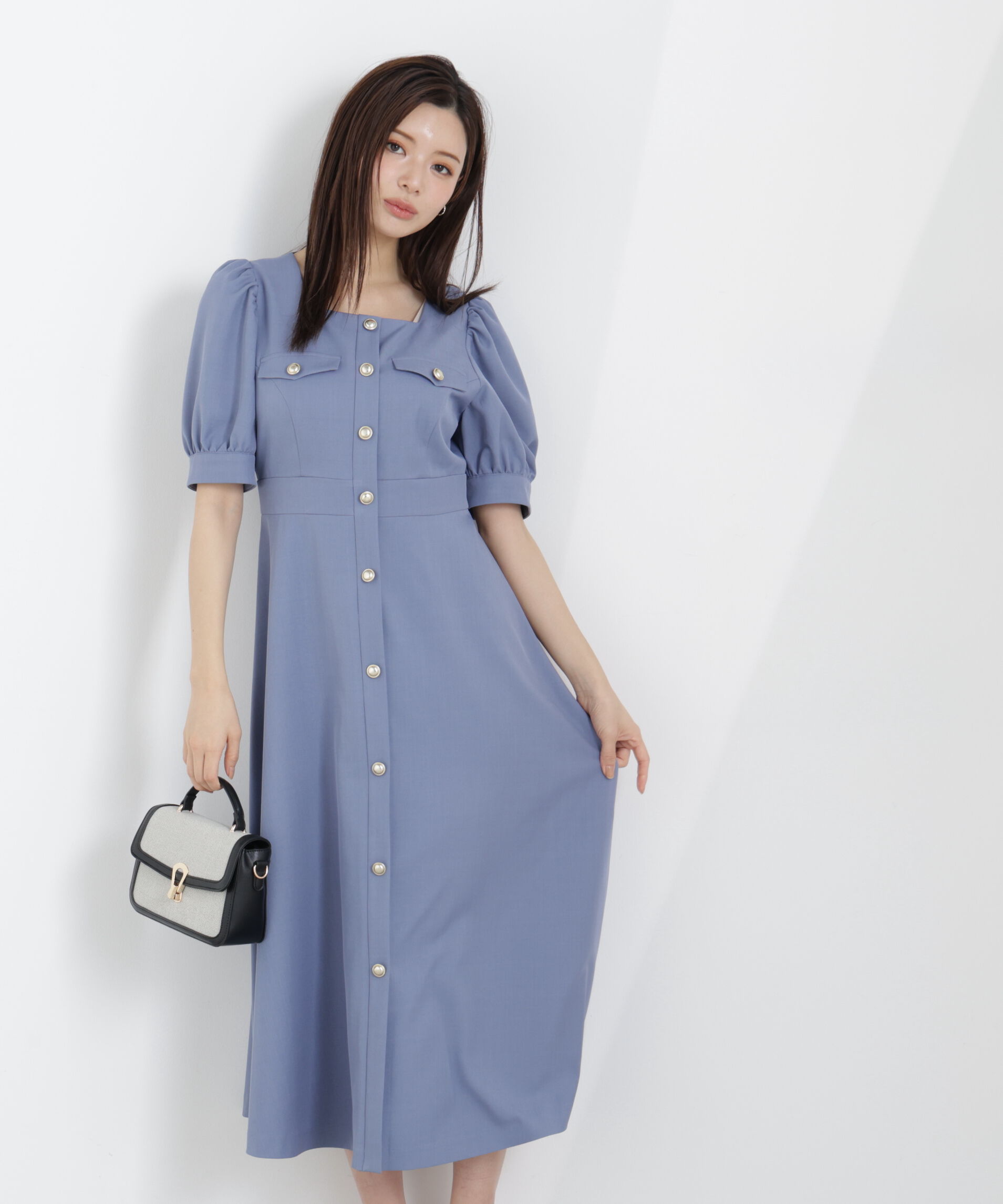 PROPORTION BODY DRESSING「フロント釦ワンピース　26SS」|ワンピース|