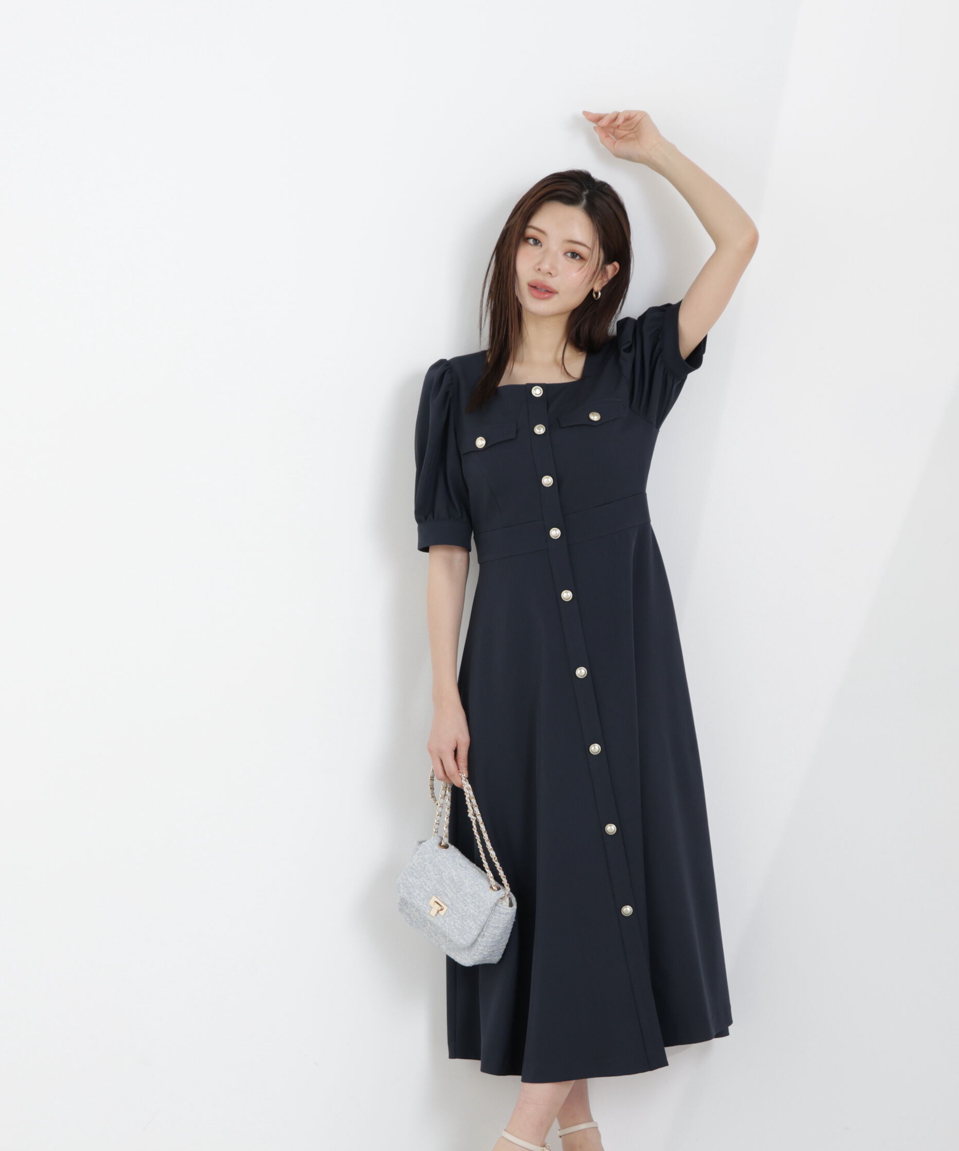 PROPORTION BODY DRESSING「フロント釦ワンピース　26SS」|ワンピース|