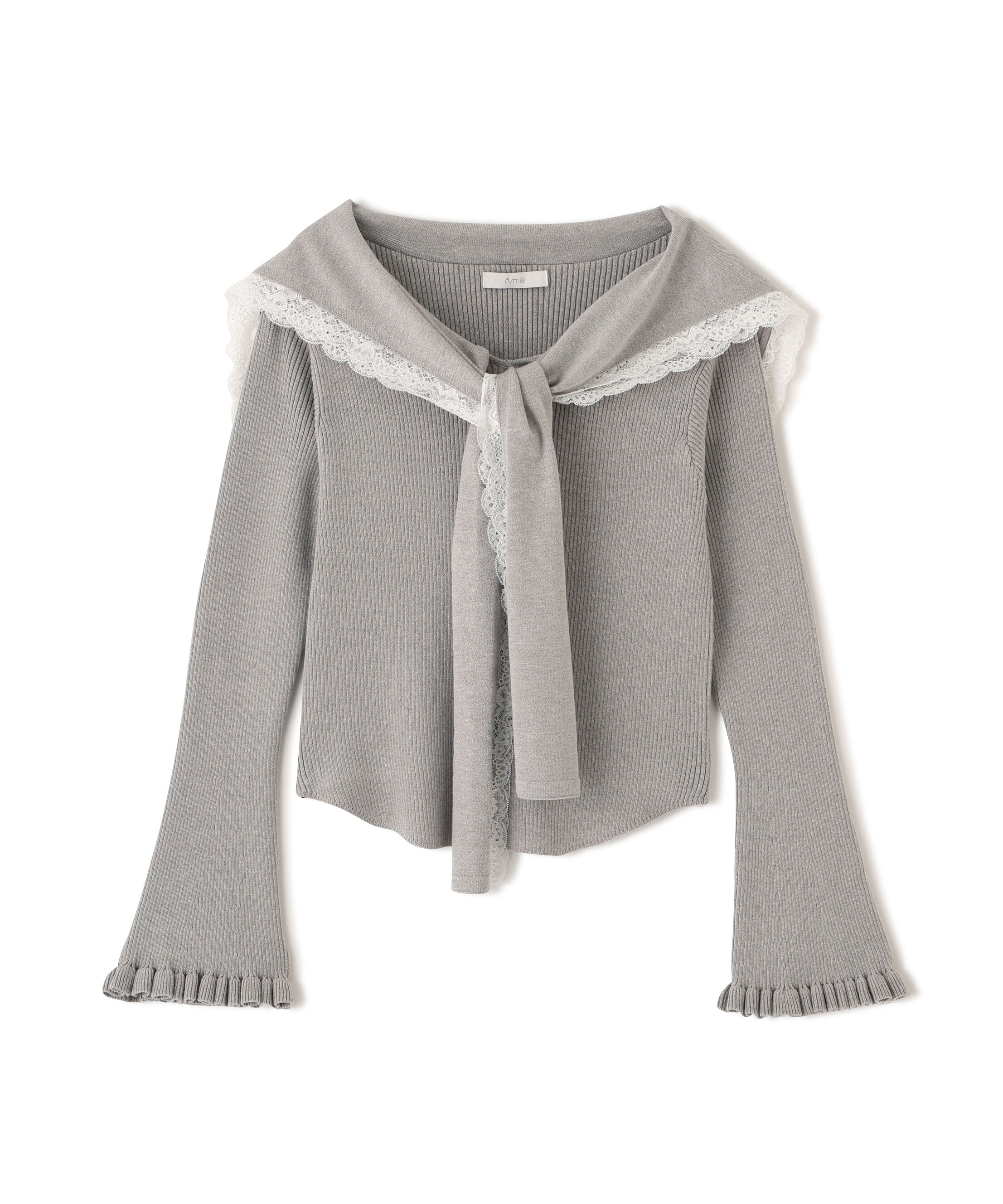 PROPORTION BODY DRESSING「＜新津のんさんコラボ＞〈a/mie〉セーラーニット 26SS」|カーディガン|