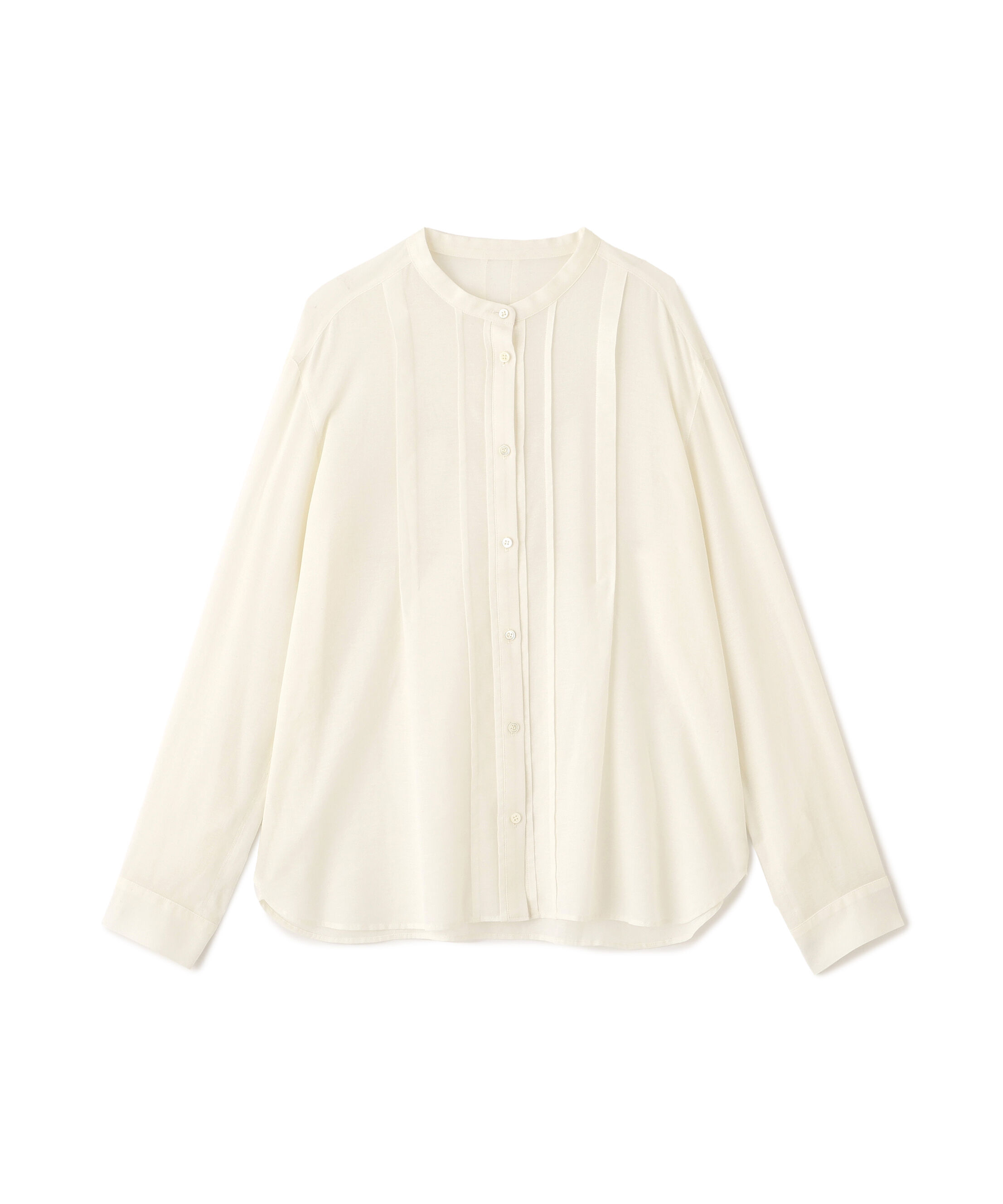  「◆コットンジョーゼットボイルバンドシャツブラウス」|シャツ・ブラウス|