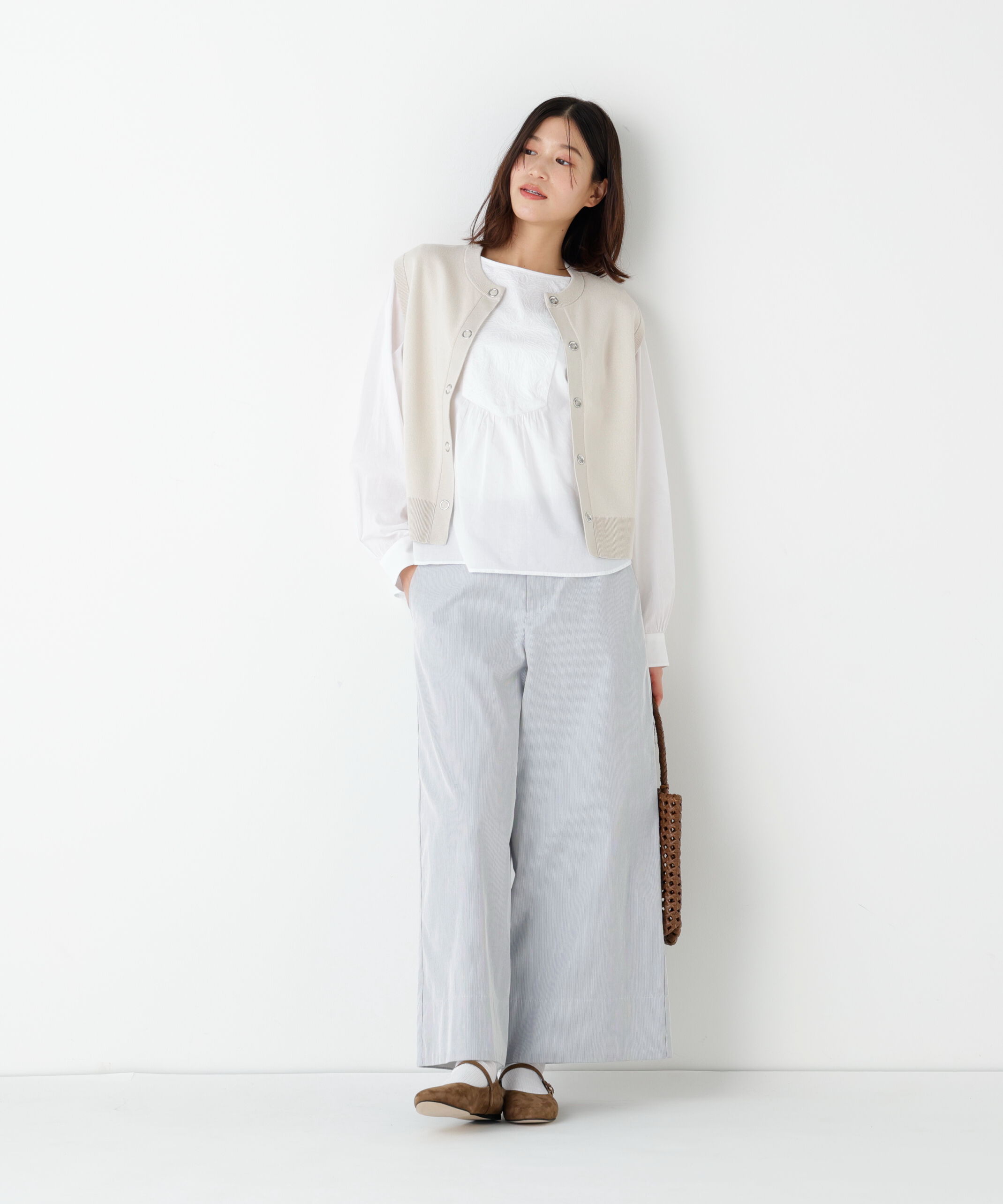  「◆《ウォッシャブル/マルチサイズ》コードストレッチガウチョパンツ」|その他|