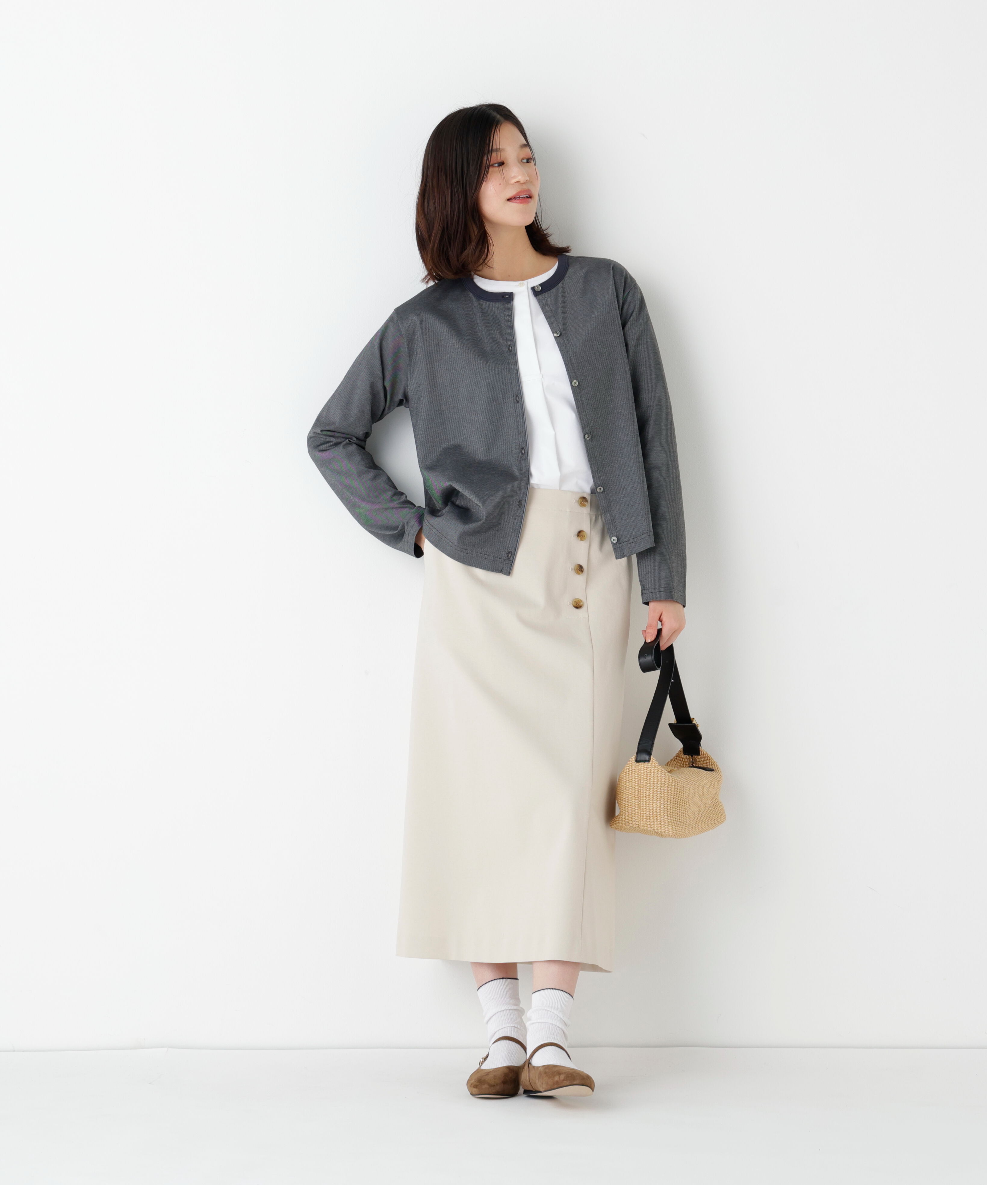  「◆《ウォッシャブル/接触冷感》ポンチカーディガン」|Tシャツ・カットソー|