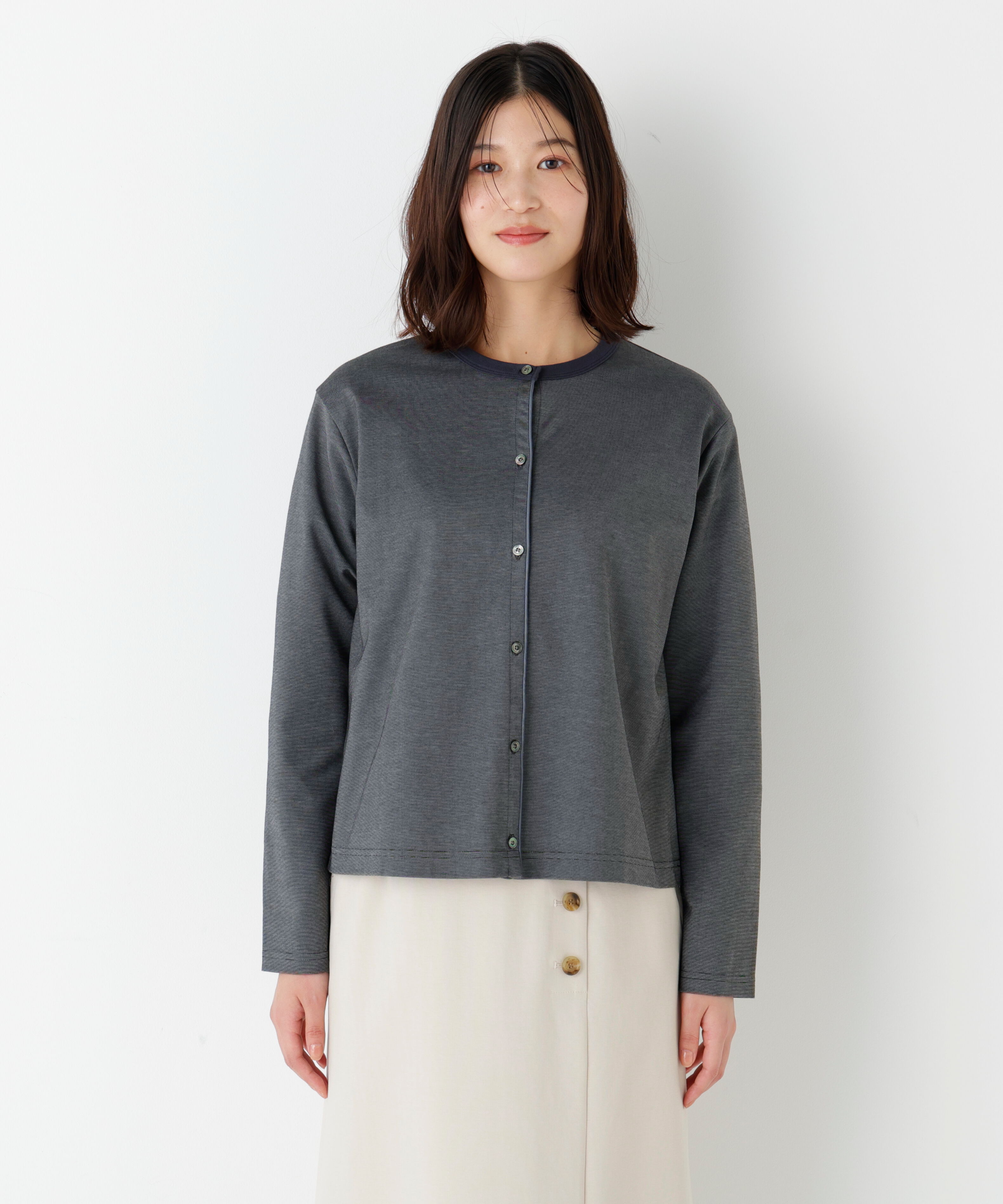  「◆《ウォッシャブル/接触冷感》ポンチカーディガン」|Tシャツ・カットソー|