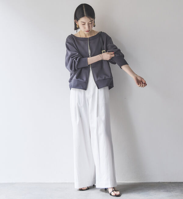 Doux archives「カノコ４ｗａｙ　ＷＺＩＰプルオーバー」|Tシャツ・カットソー|