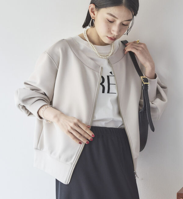 Doux archives「カノコ４ｗａｙ　ＷＺＩＰプルオーバー」|Tシャツ・カットソー|